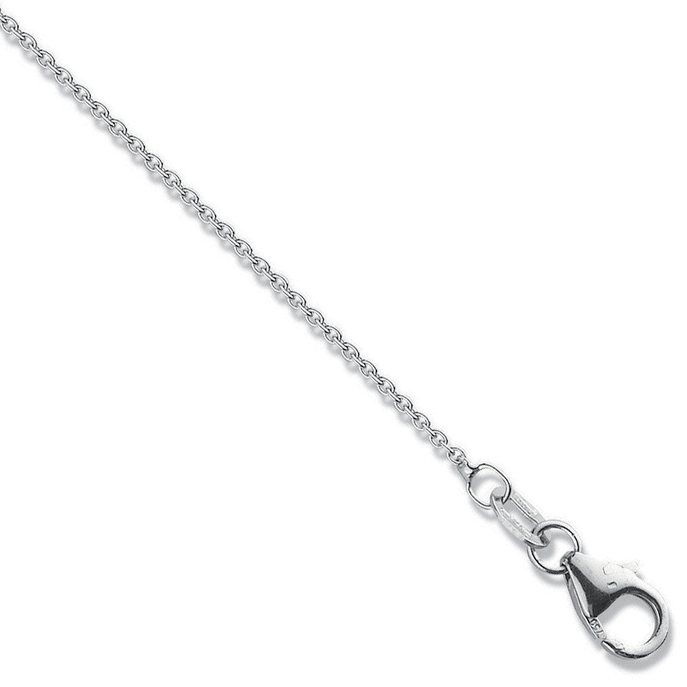 18ct White Gold 1.1mm Rolo Chain - 18ct Gold