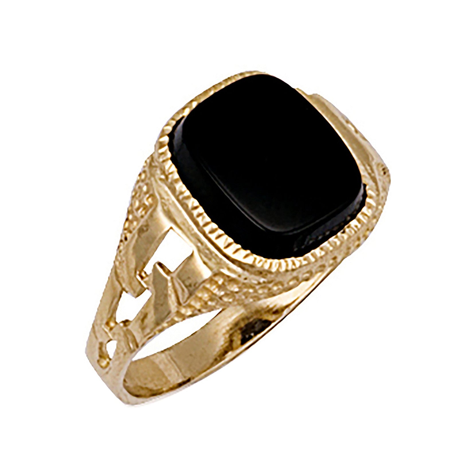 Yellow Gold ID Sides Ring - 9ct Gold