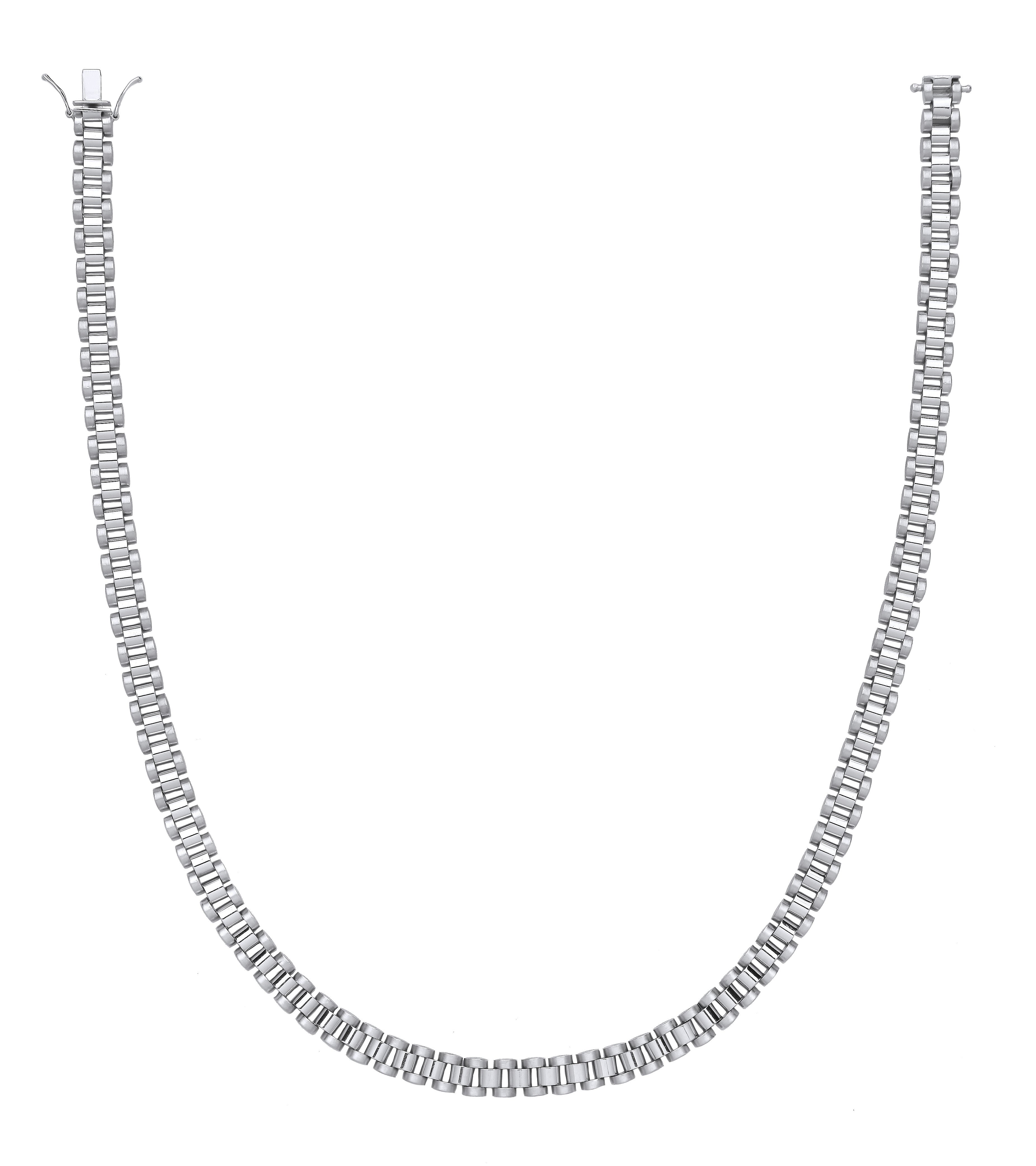 Silver 8.5mm Fancy Link Gents Chain - Silver