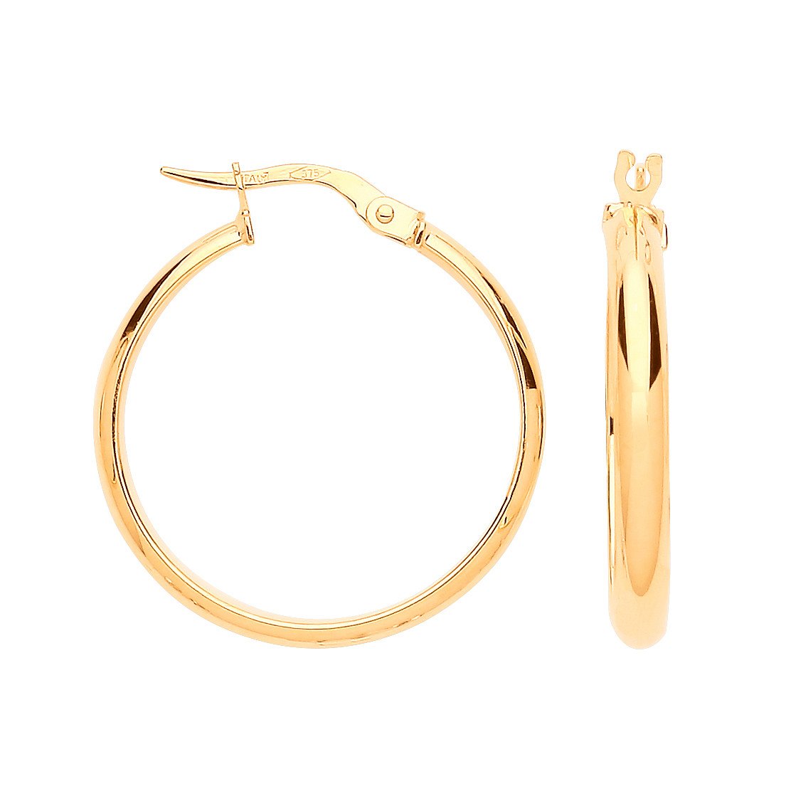 Y/G 24mm Hoop Earrings