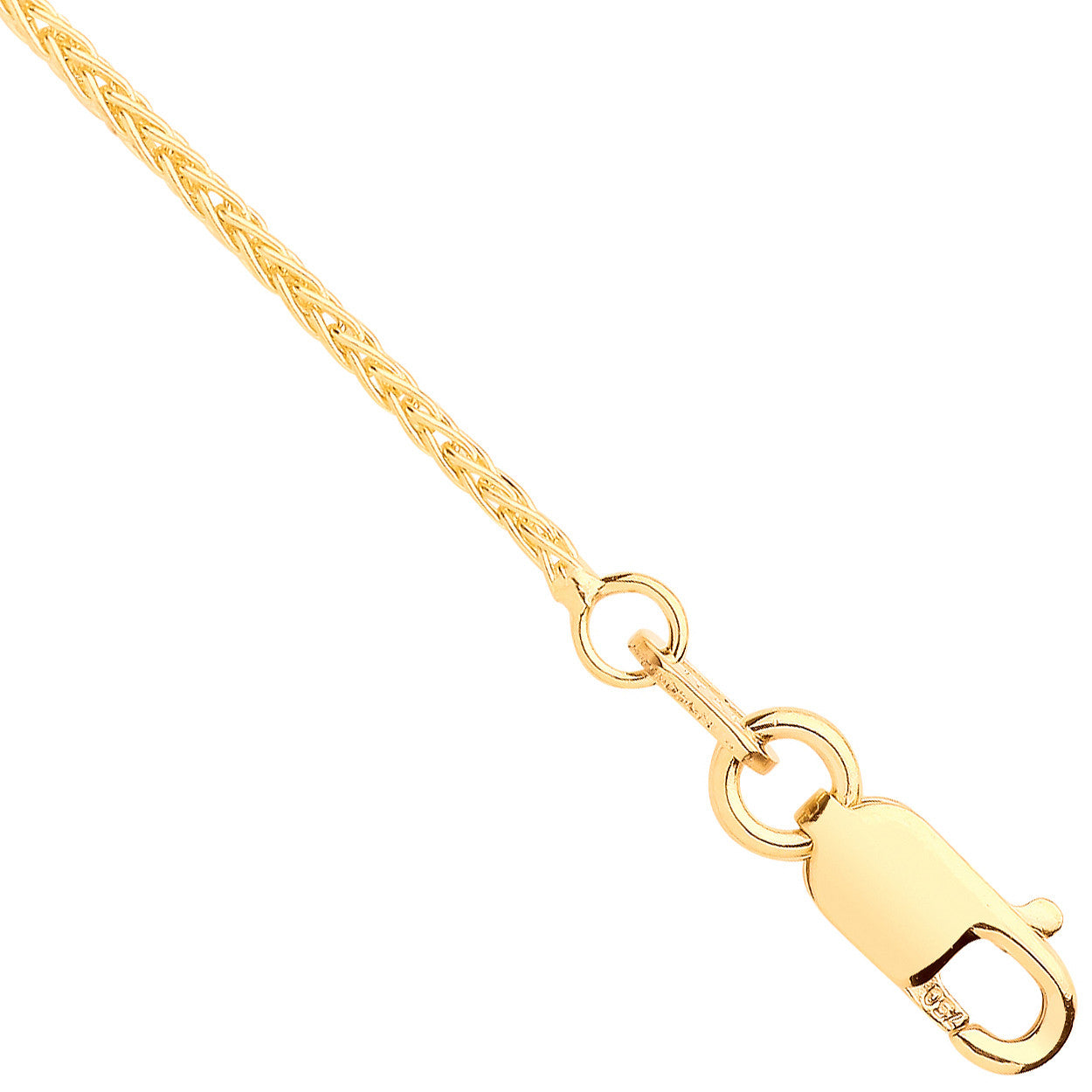 18ct Yellow Gold 1.0mm Spiga Chain - 18ct Gold