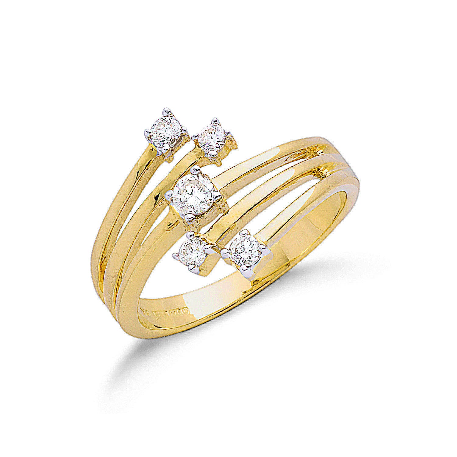 9ct Yellow Gold 0.30ctw Diamond Ring - 9ct Gold