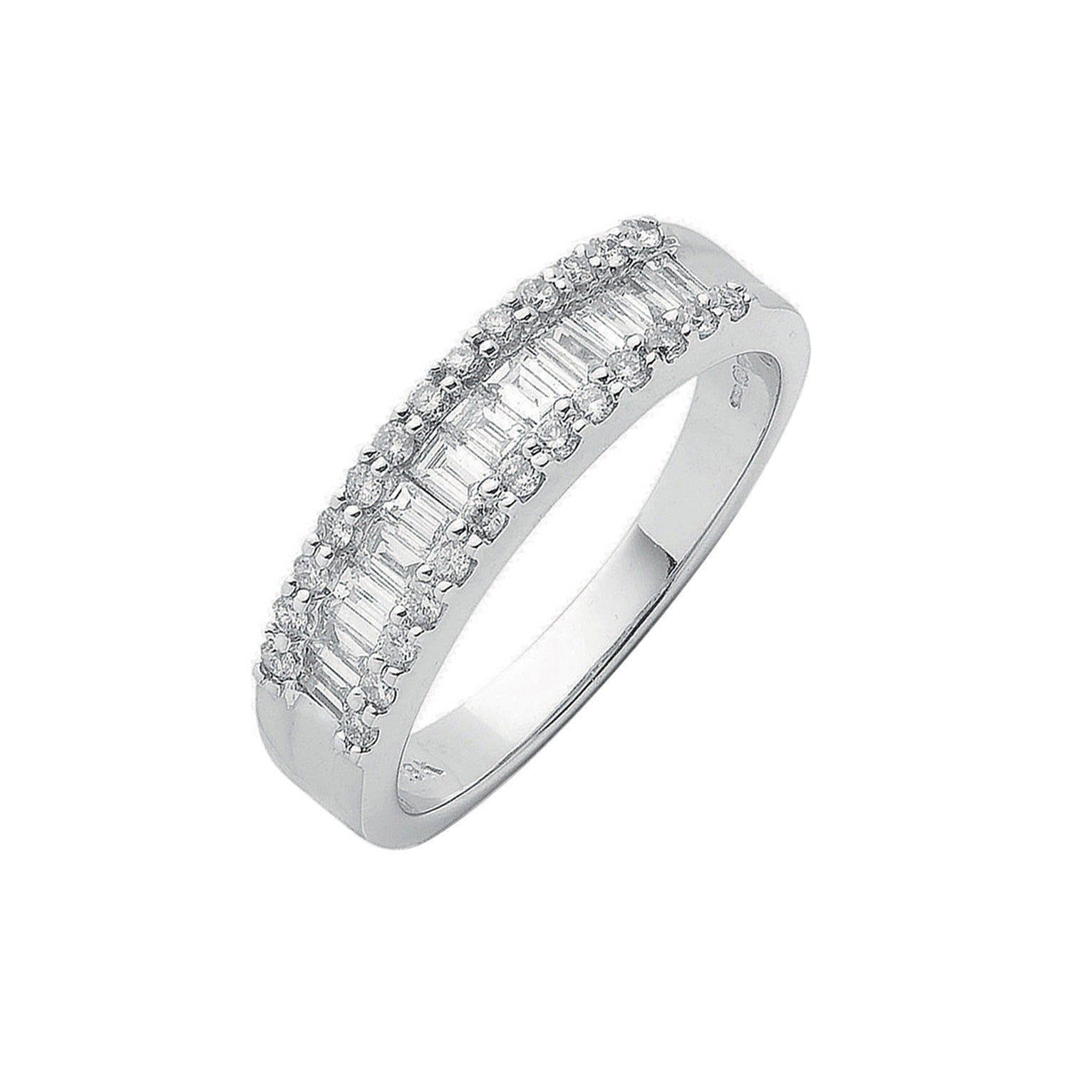 18ct White Gold 0.55ctw Diamond Ring - 18ct Gold