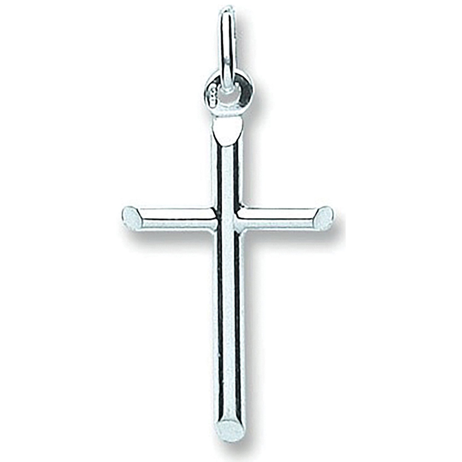 Silver Tubed Cross - Silver