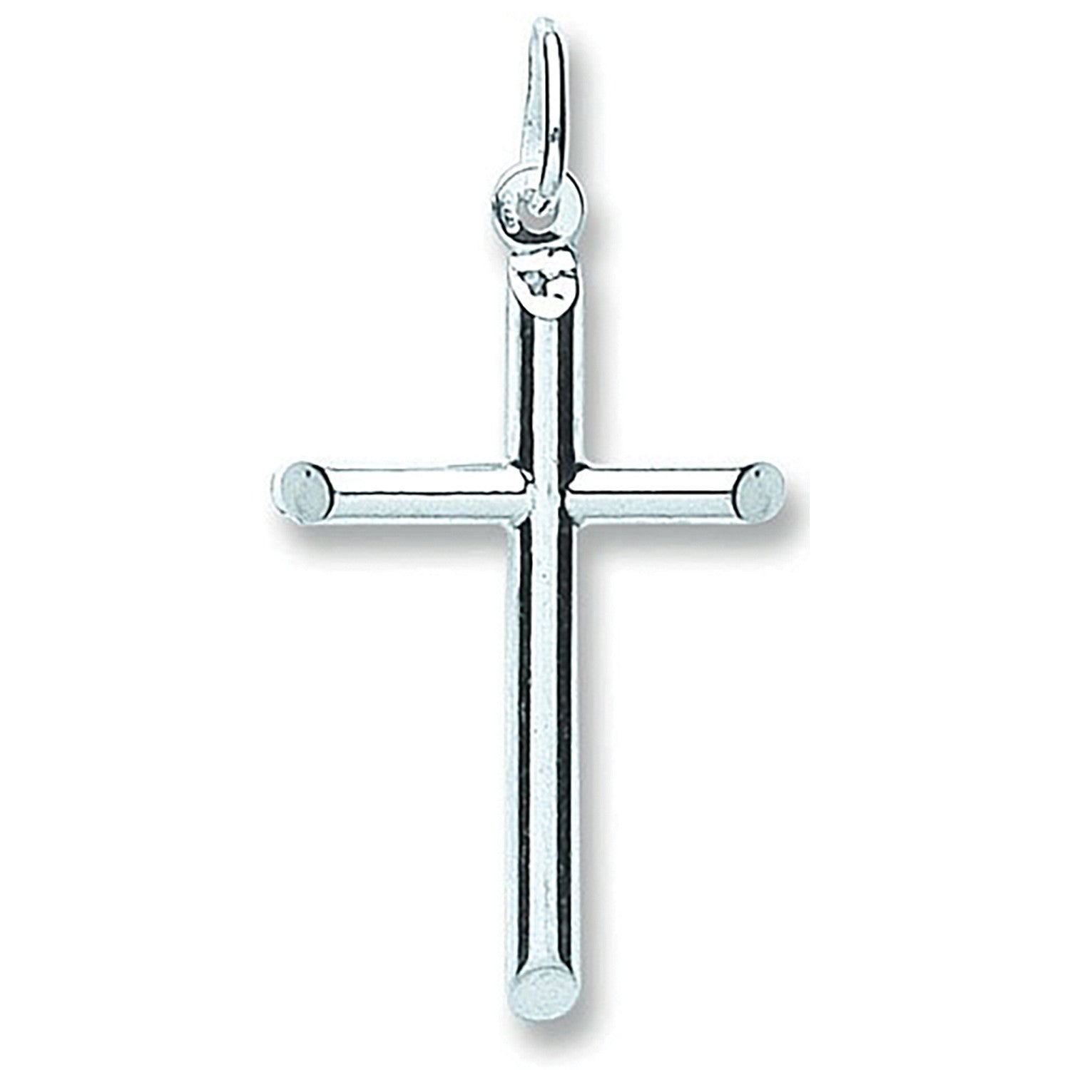 Silver Tubed Cross - Silver
