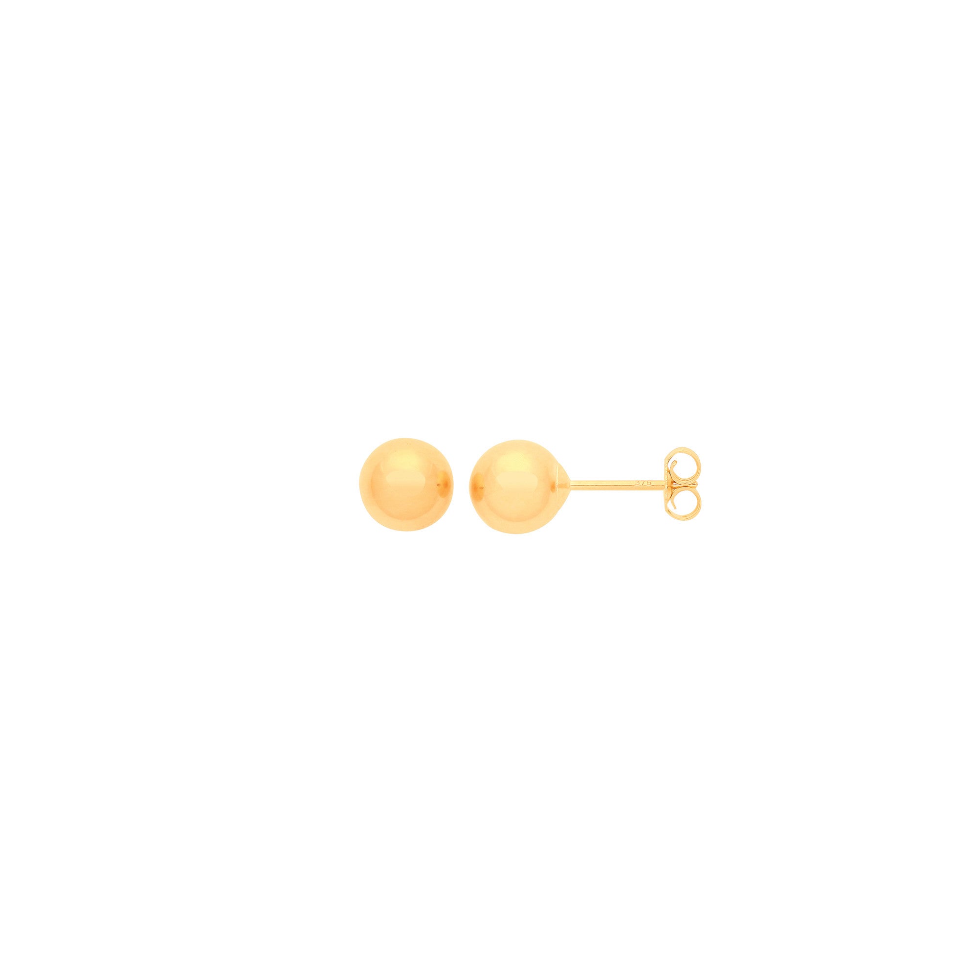 9ct Yellow Gold 4mm Ball Studs - 9ct Gold