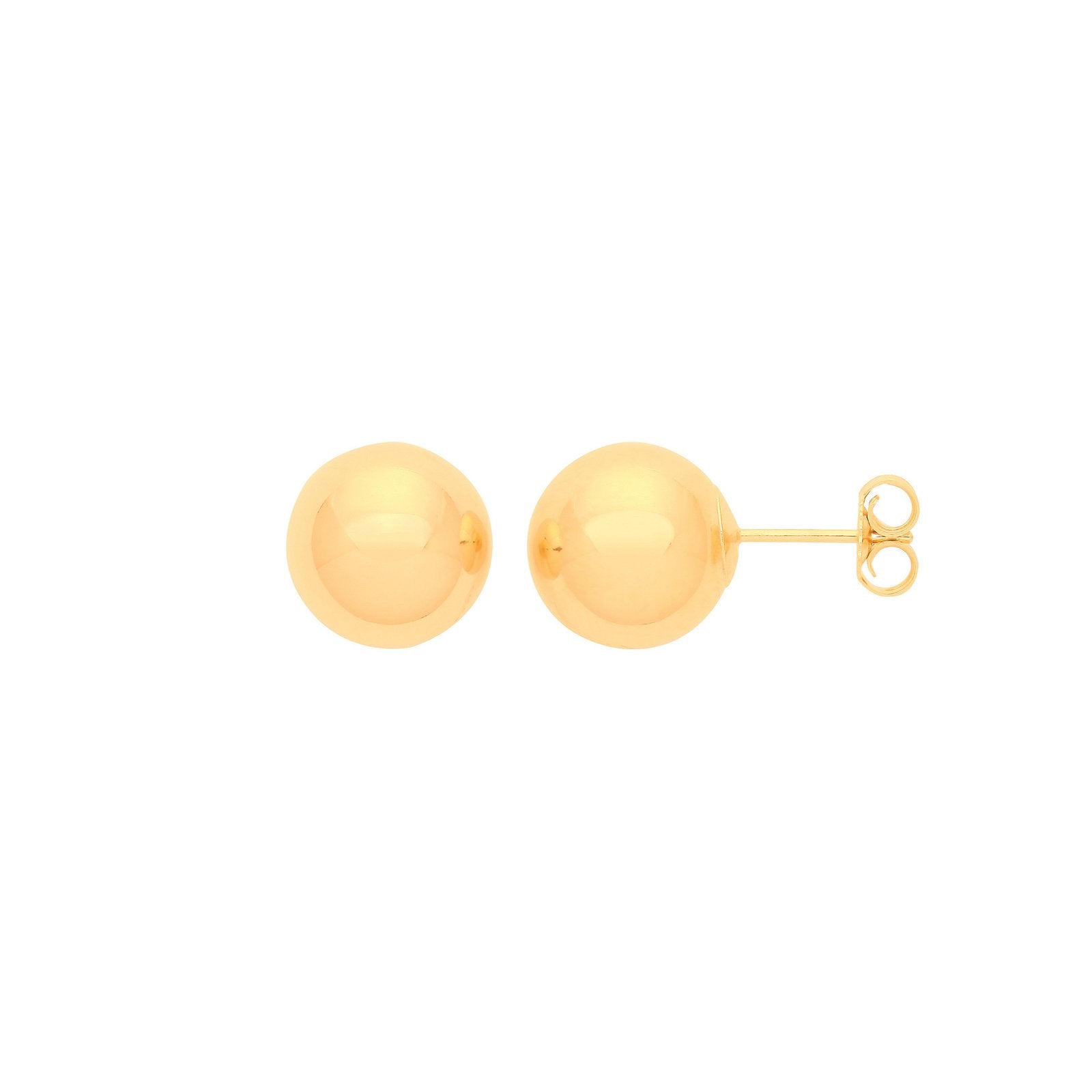 9ct Y/G 8mm Ball Studs