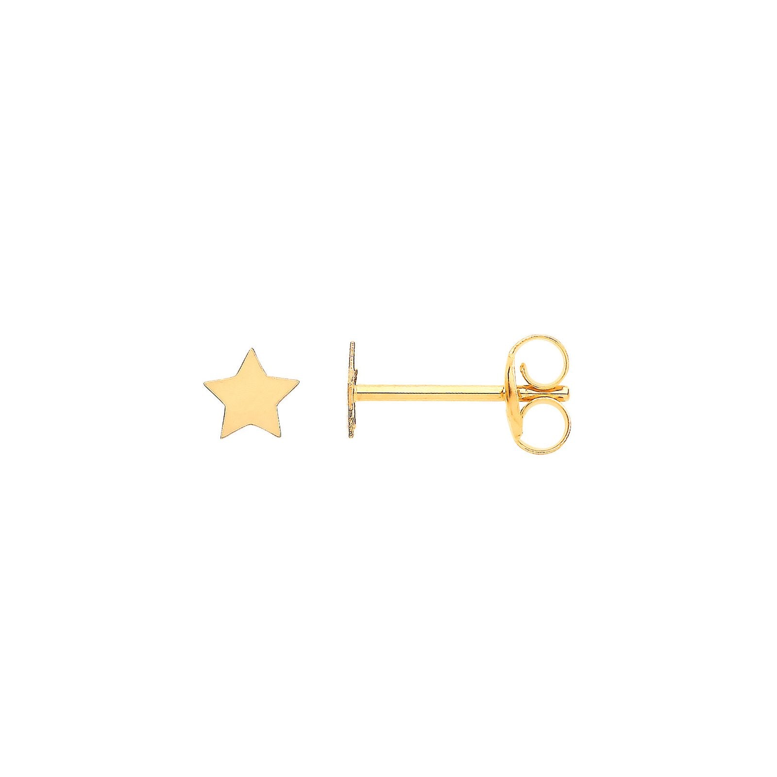 9ct Y/G Tiny Star Studs