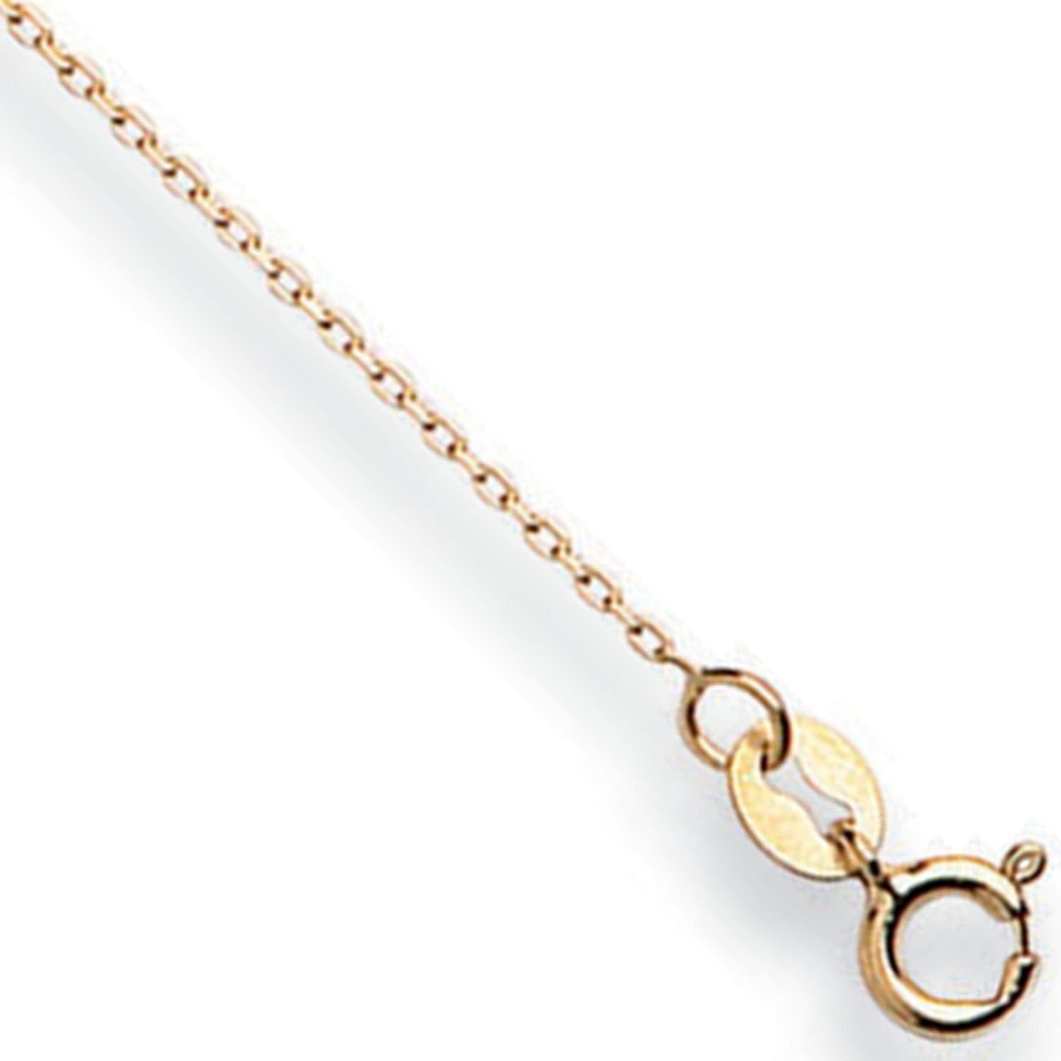 Yellow Gold 0.8mm Diamond Cut Trace Chain - 9ct Gold