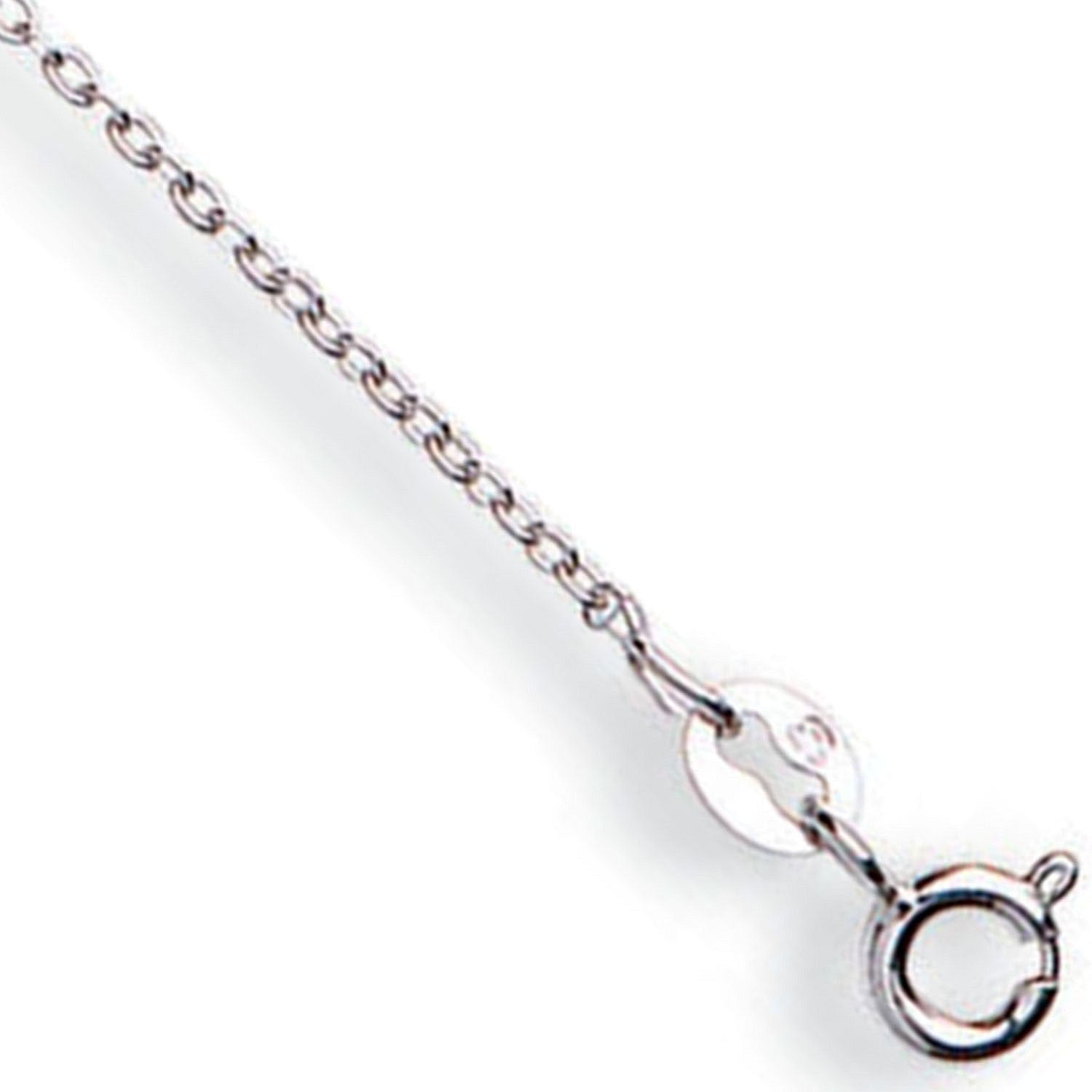 White Gold 1.2mm Rolo Chain - 9ct Gold
