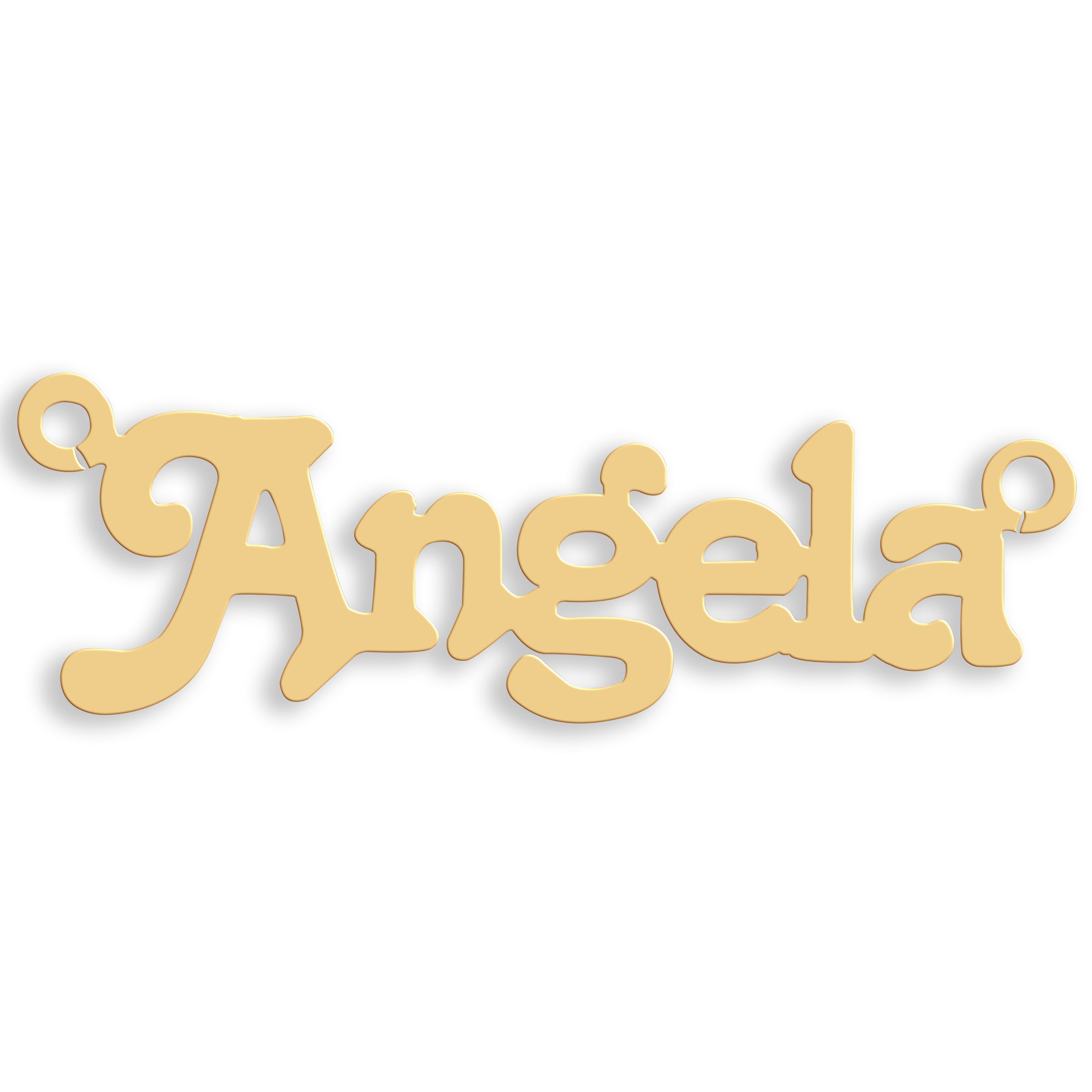 9ct Gold Small Terra Nameplate - 9ct Gold