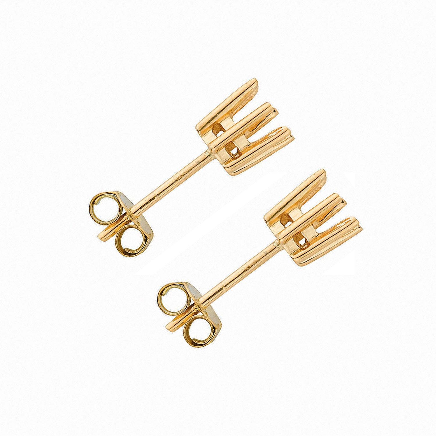 18ct Y/G Earrings Mount 0.50-0.60ctw