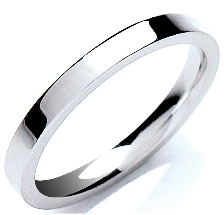 2.5mm Premium Flat Court - Platinum