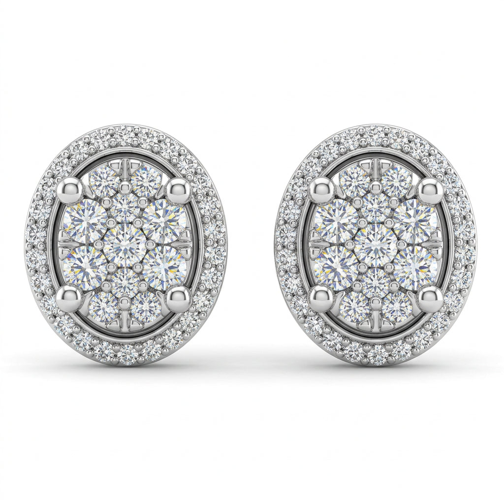 18ct White Gold 0.25ct Diamond Stud Earrings
