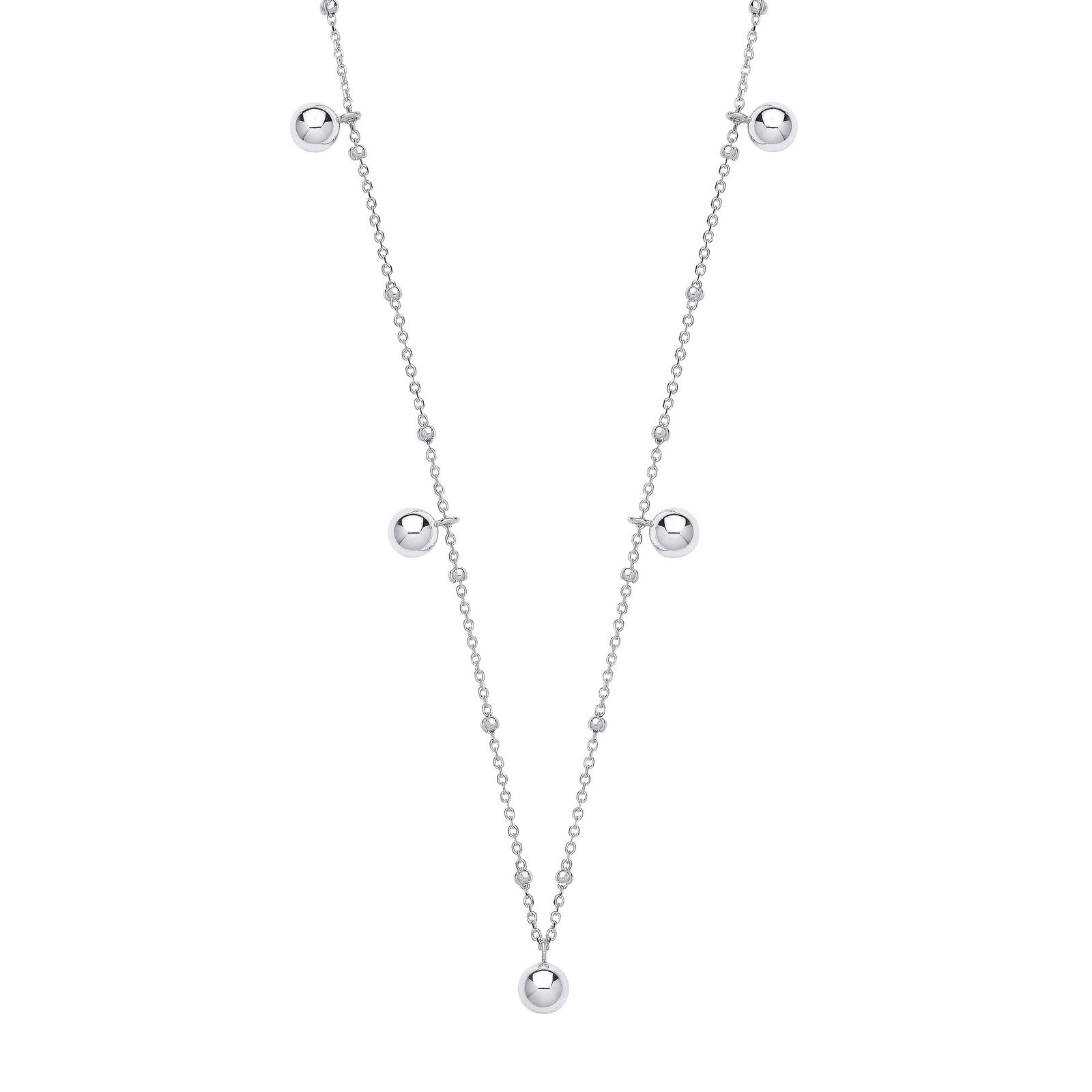 Silver Ball Necklace