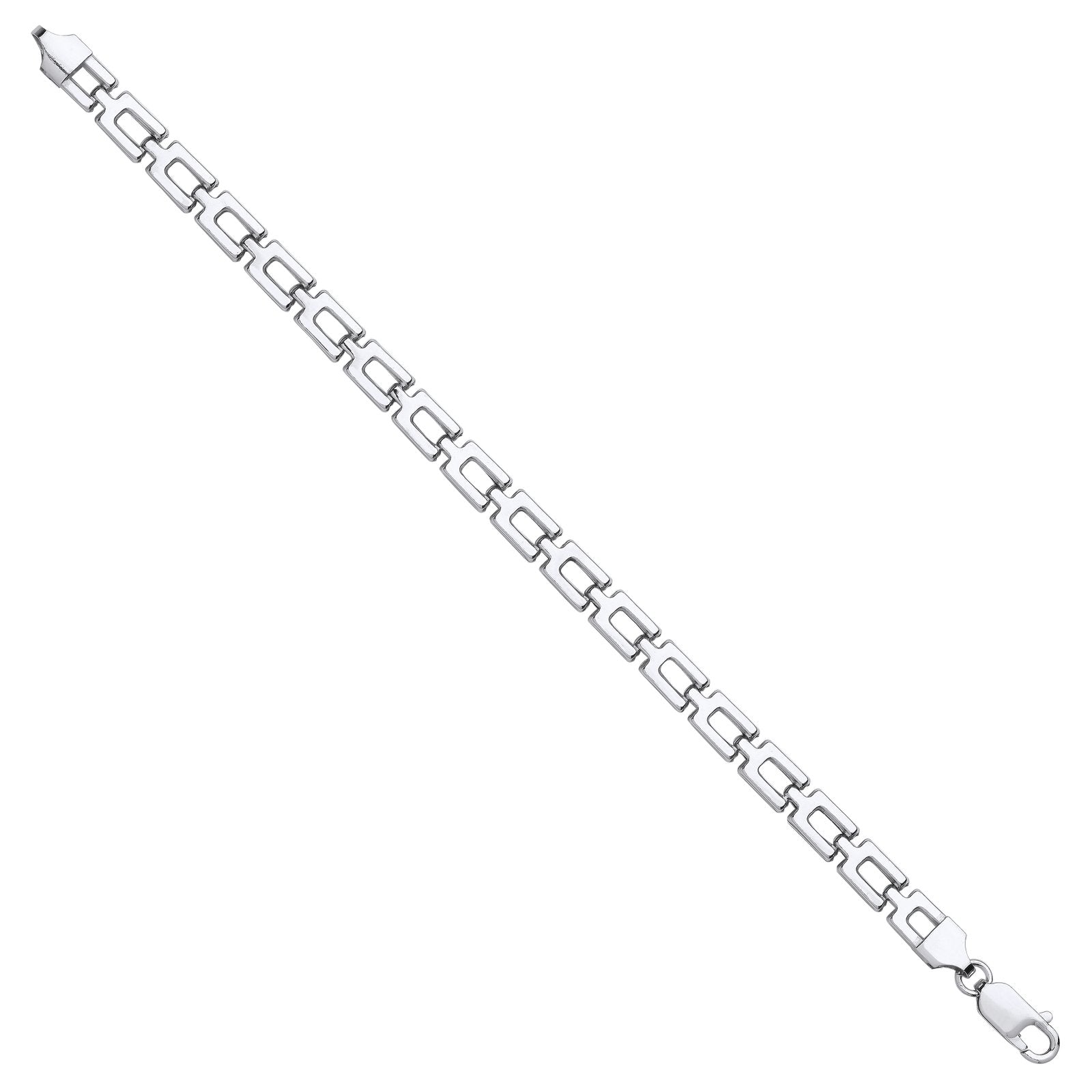 Silver 6mm Open Link Chain Bracelet