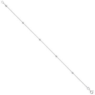 Silver Beads Chain Anklet - Silver