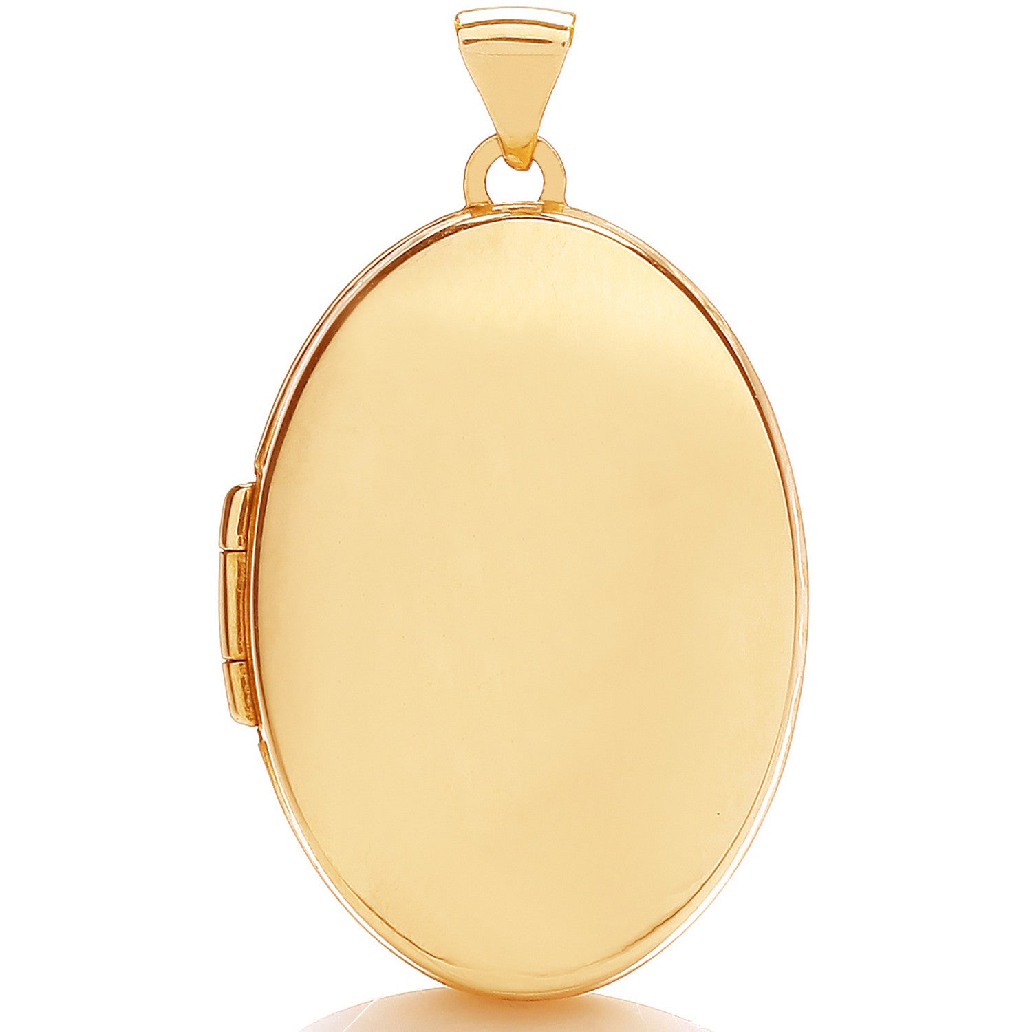 Yellow Gold Oval Plain Locket - 9ct Gold