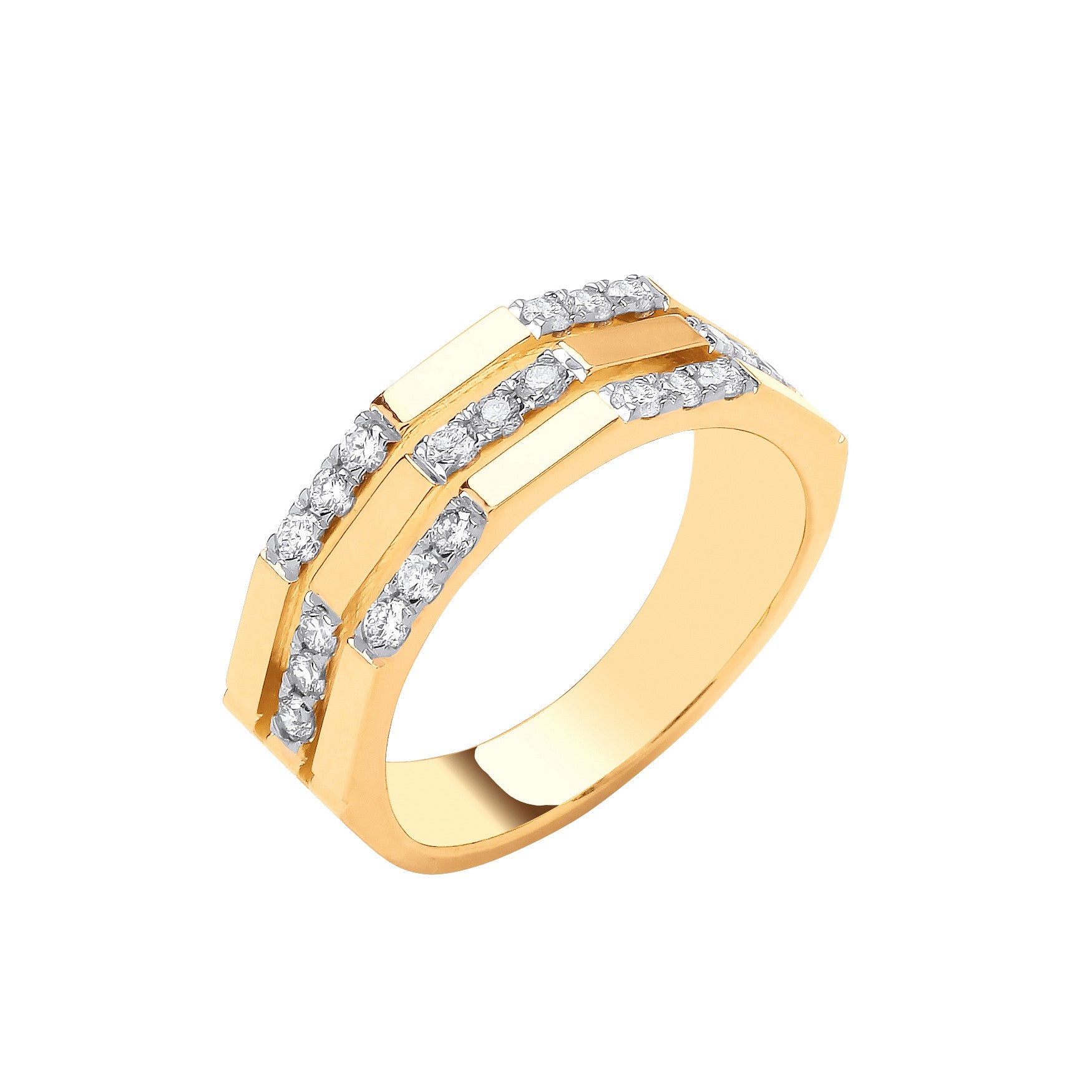 9ct Yellow Gold 0.33ctw Diamond Ring - 9ct Gold