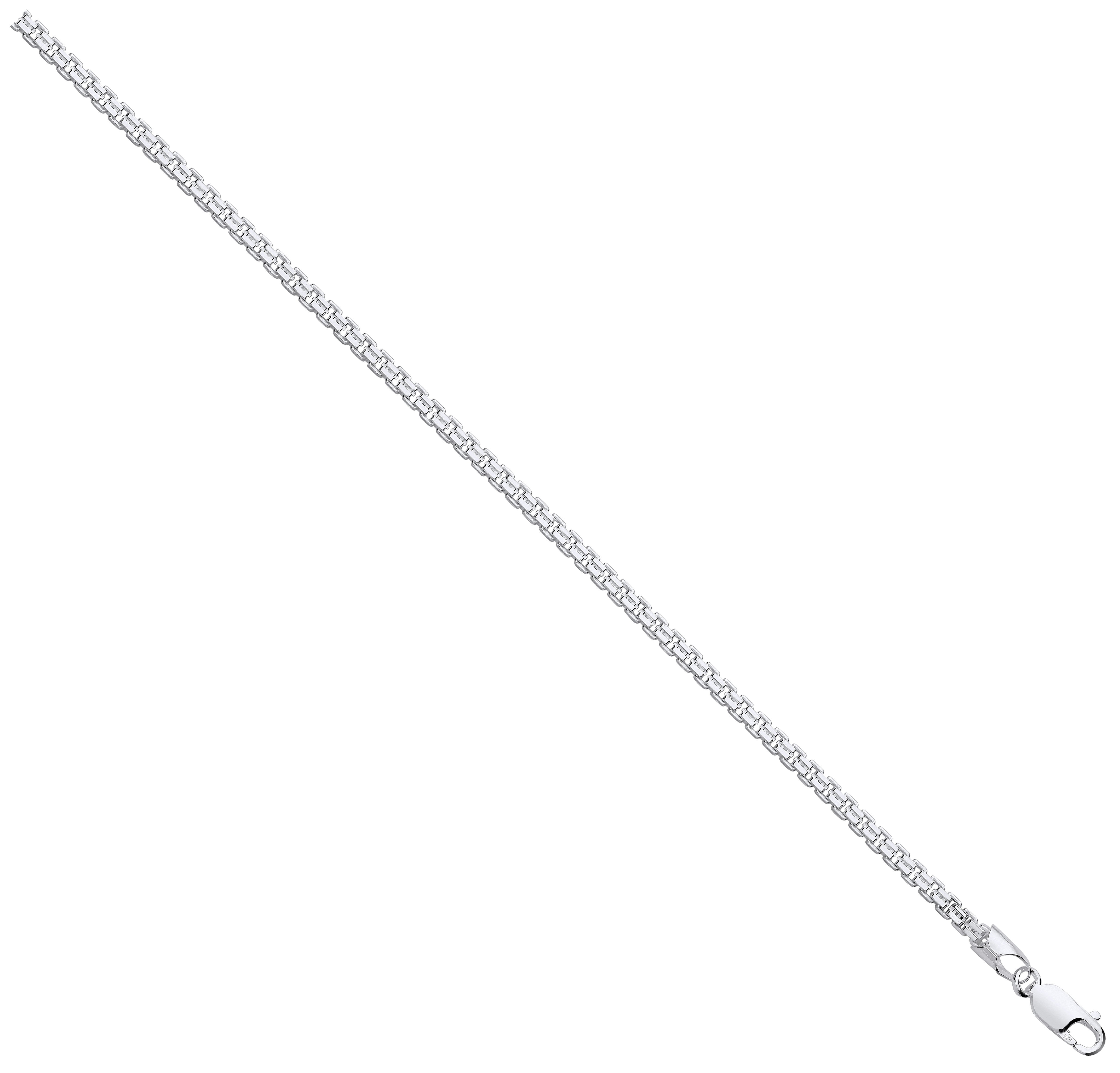 Silver 3mm Cage Chain - Silver
