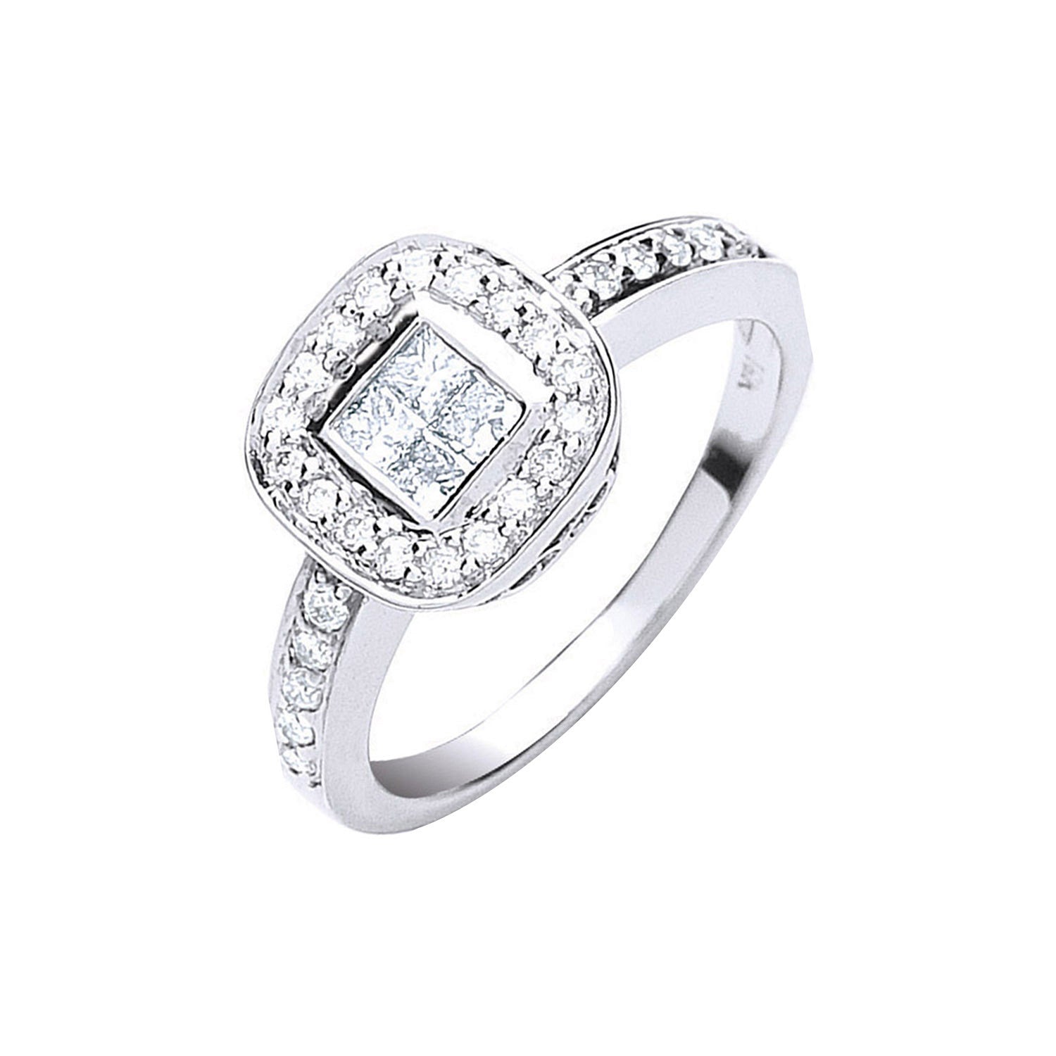 18ct White Gold 0.50ct Fancy Diamond Ring - 18ct Gold