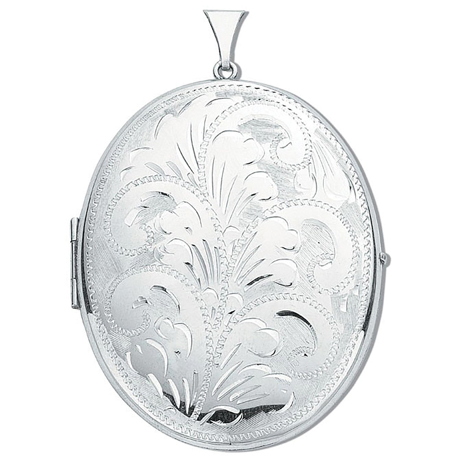 Silver Oval Locket - Silver