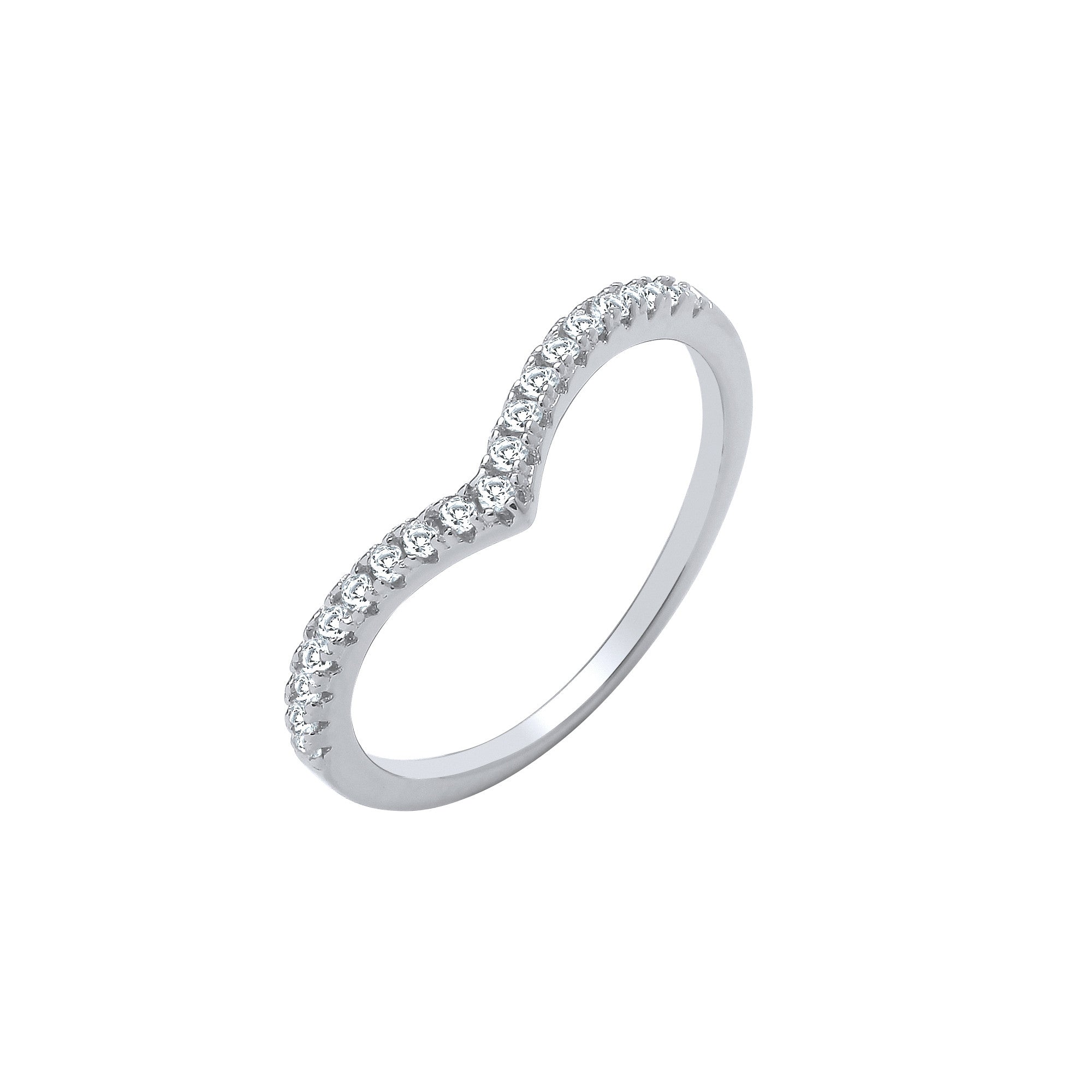 Silver Wishbone Ring - Silver