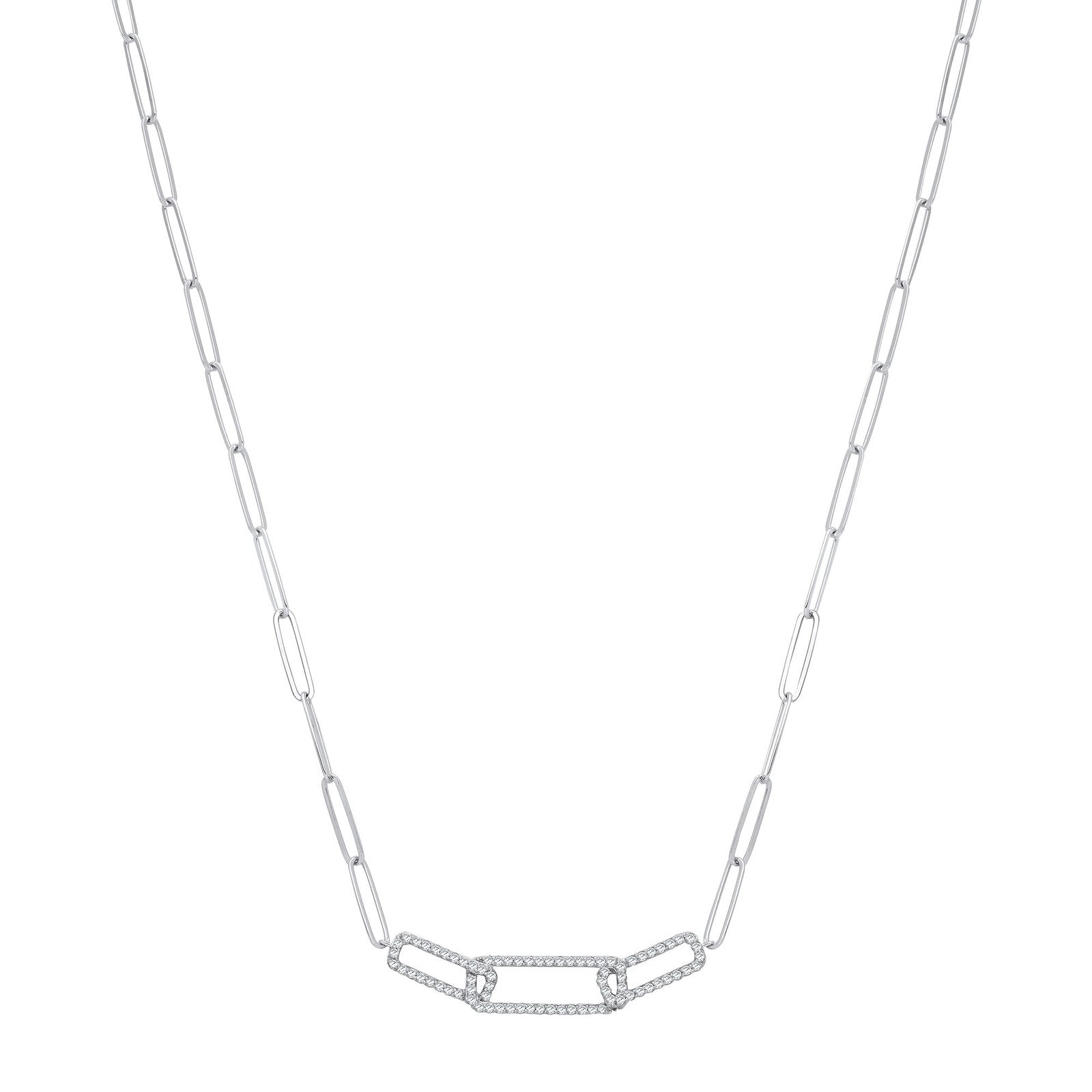 9ct White Gold 0.35ctw Necklace