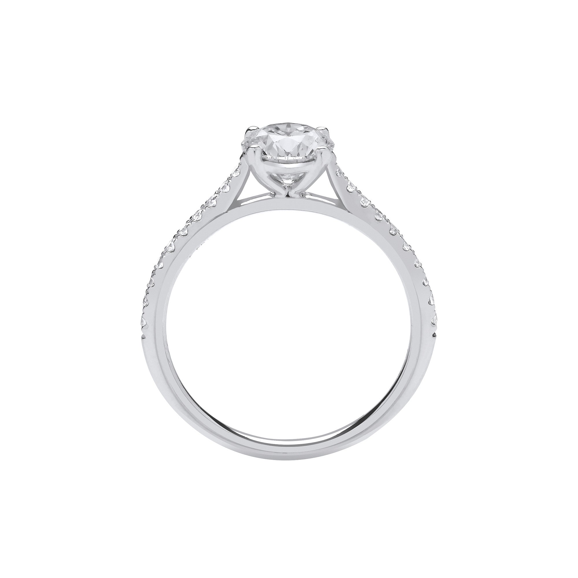 18ct White Gold 1.15ctw LAB GROWN Diamond Ring IGI Certified - 18ct Gold