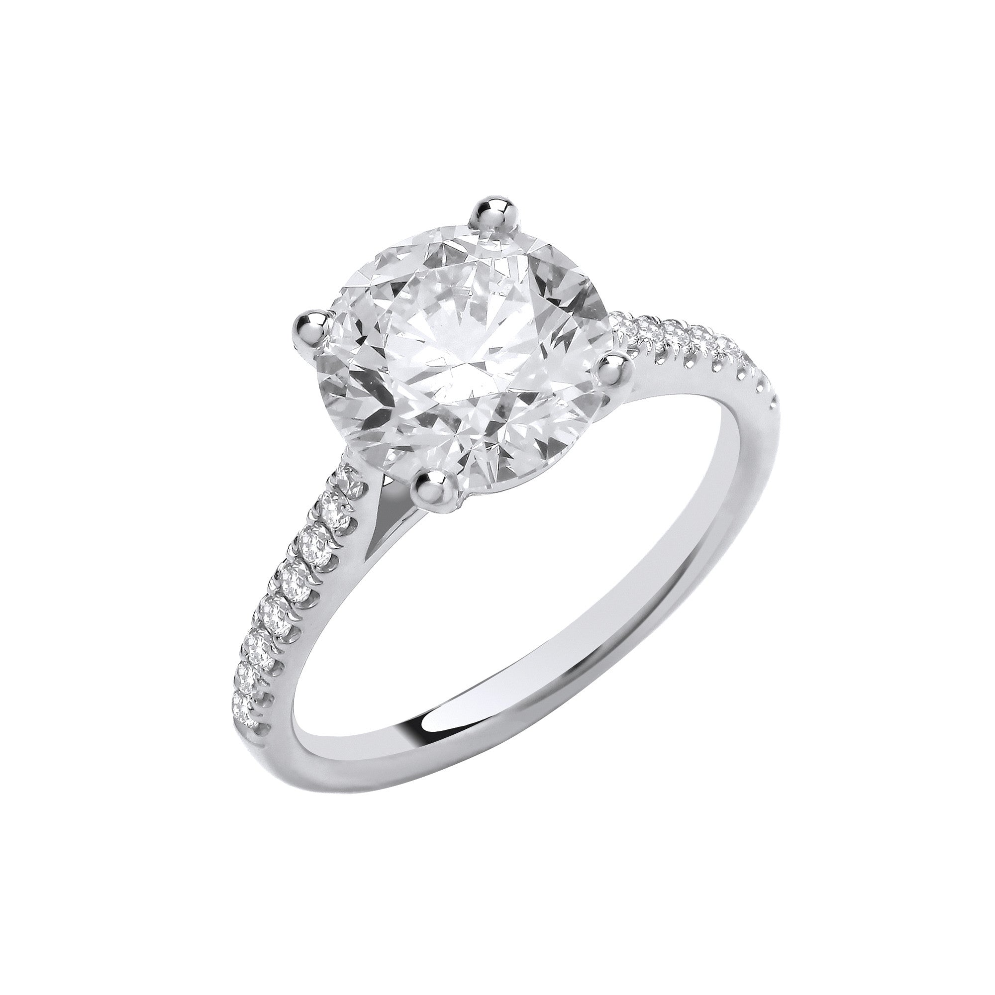 18ct White Gold 2.17ctw LAB GROWN Diamond Ring IGI Certified - 18ct Gold