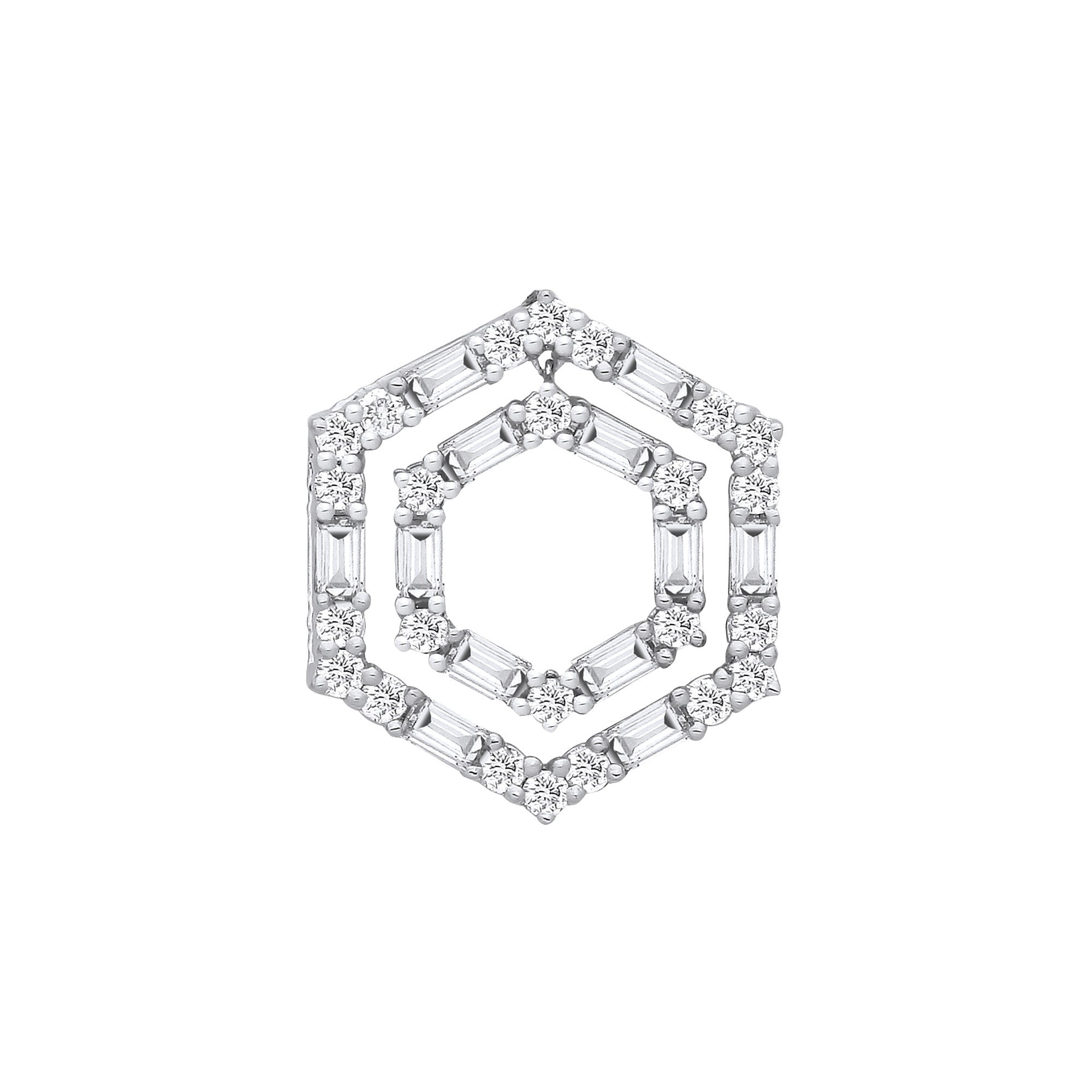 18ct White Gold 0.56ctw Pendant - 18ct Gold