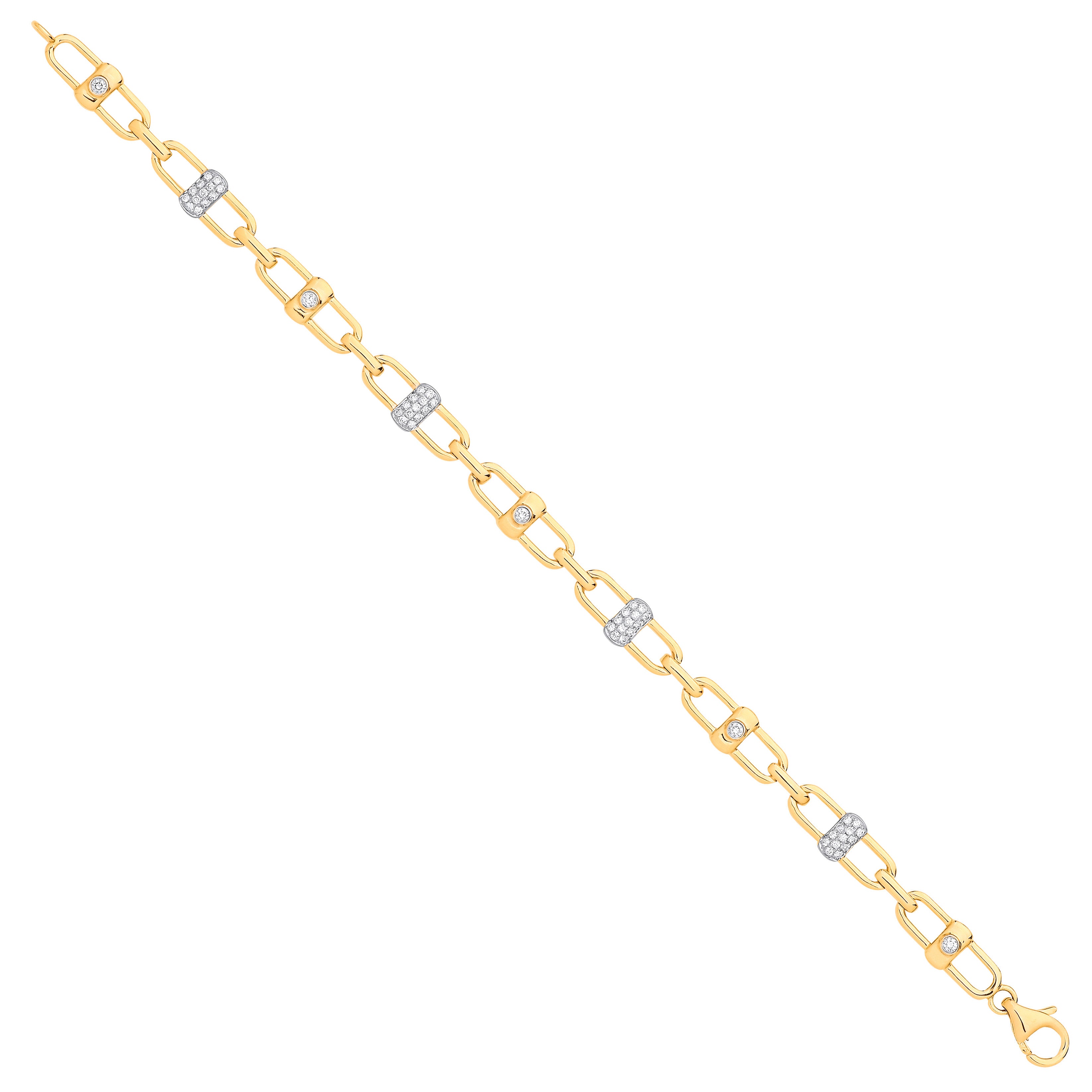 9ct Yellow Gold 0.38ctw Bracelet - 9ct Gold