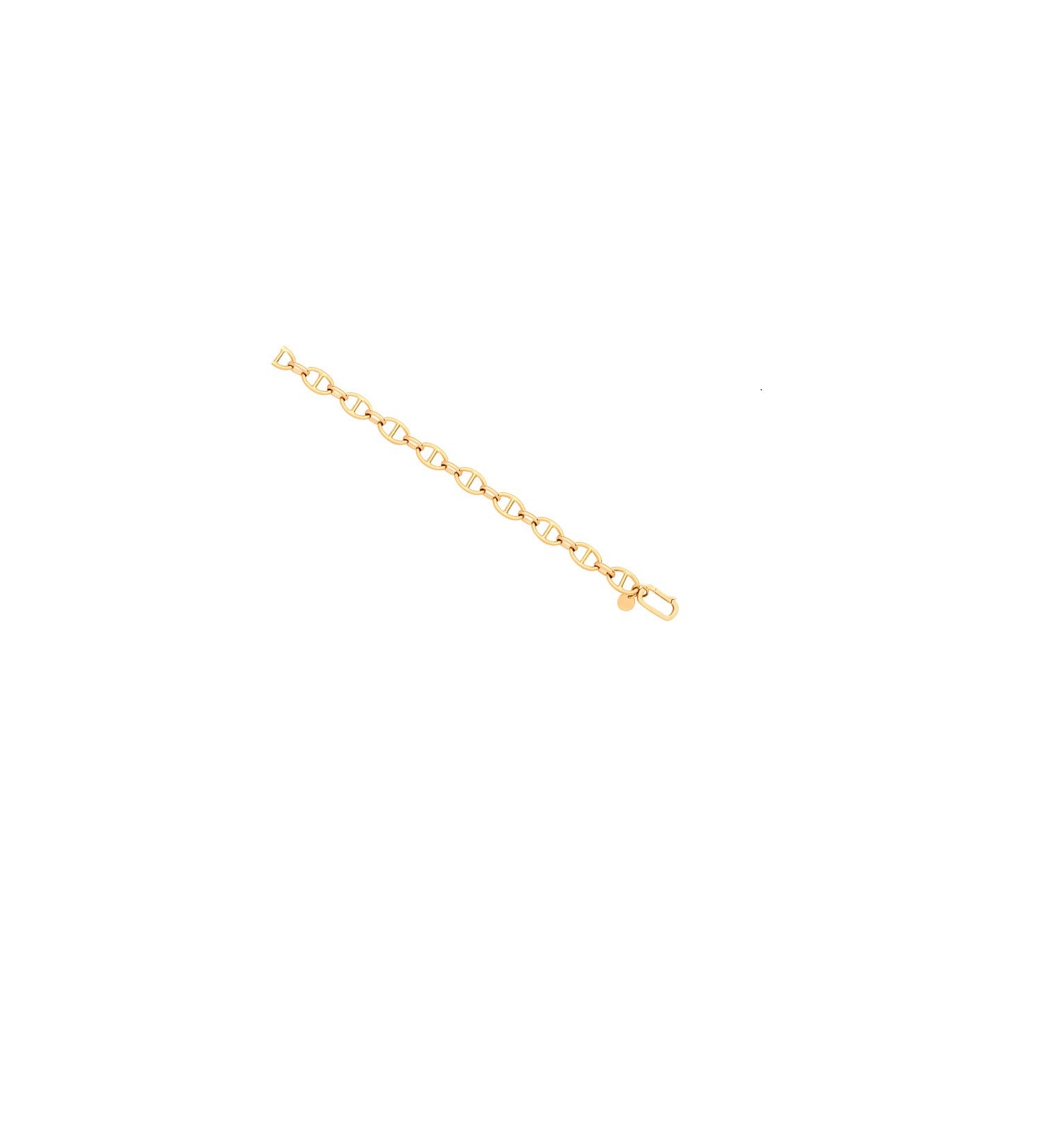 Yellow Gold Anchor Ladies Bracelet - 9ct Gold