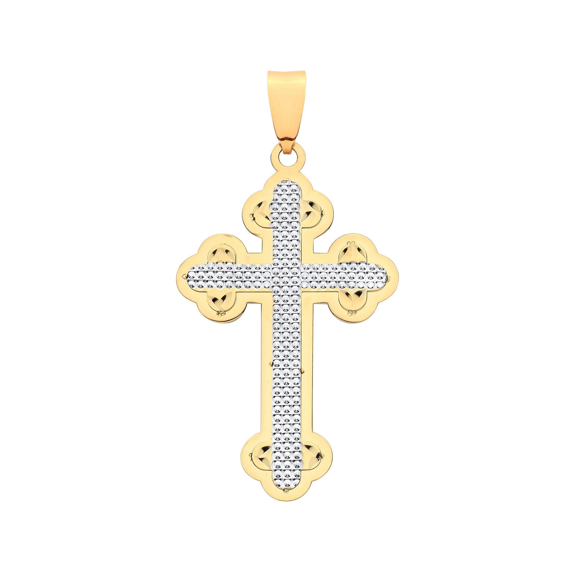 Yellow White/G Vintage Orthodox D/C Cross