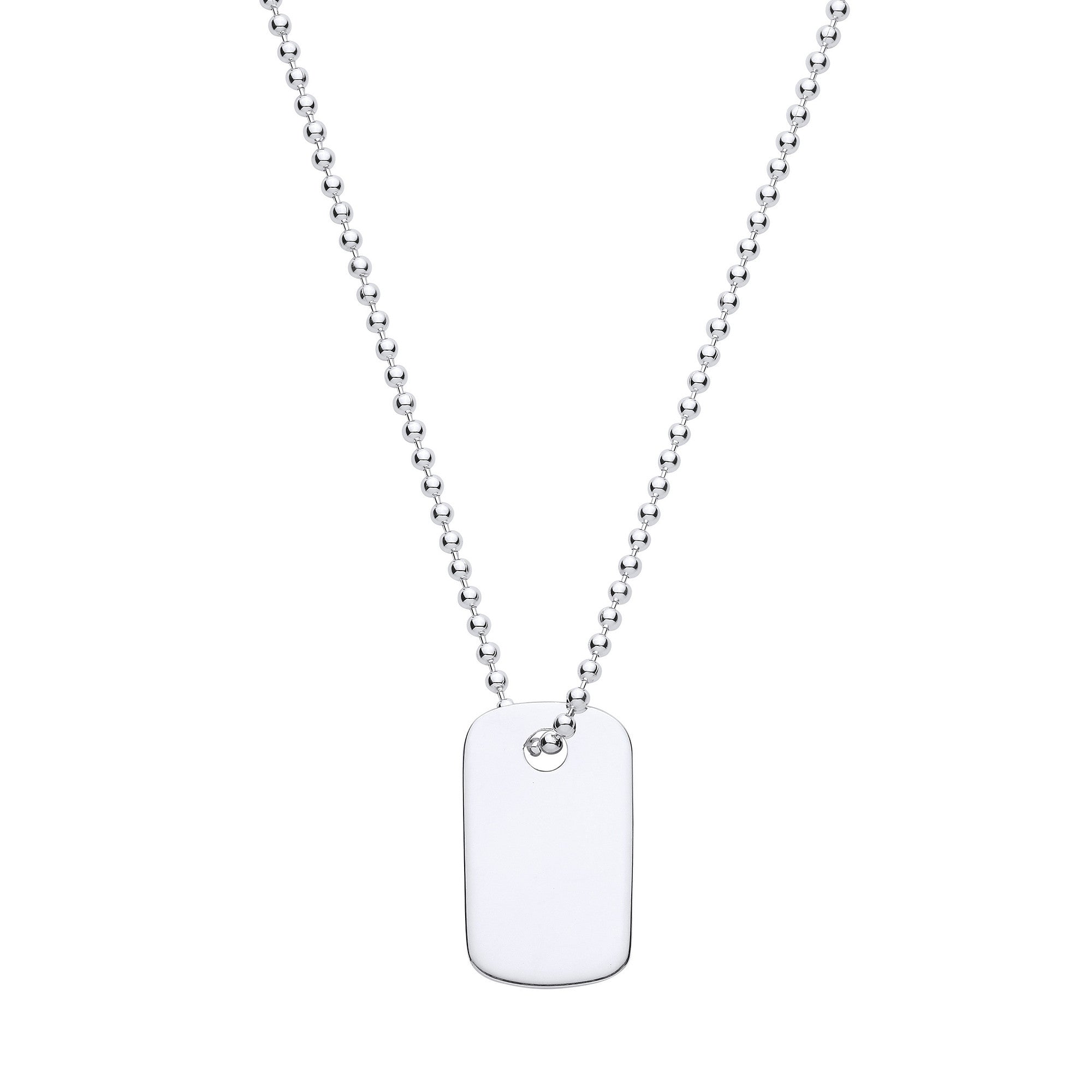 Silver Dog Tag - Silver