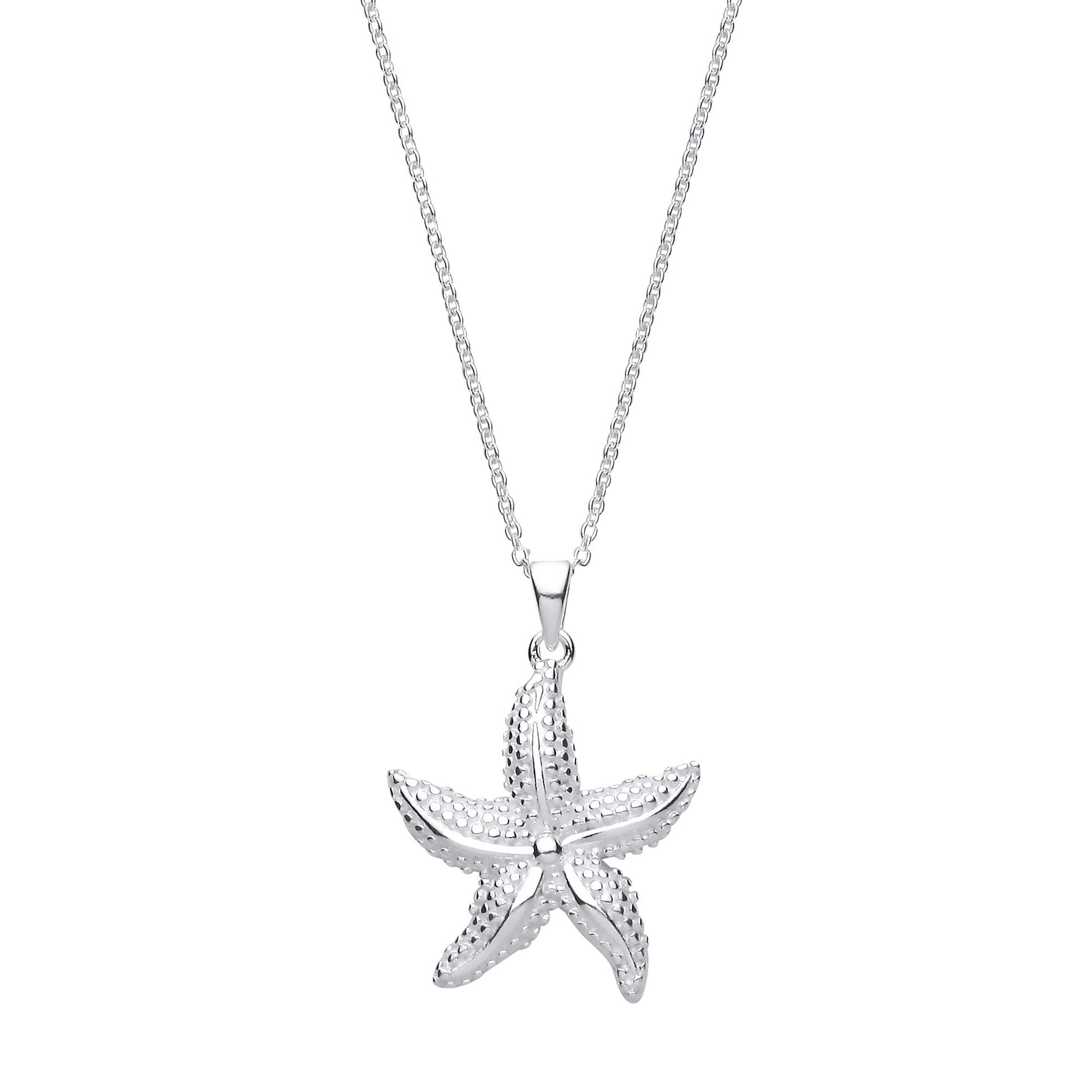 Starfish Silver Necklace - Silver