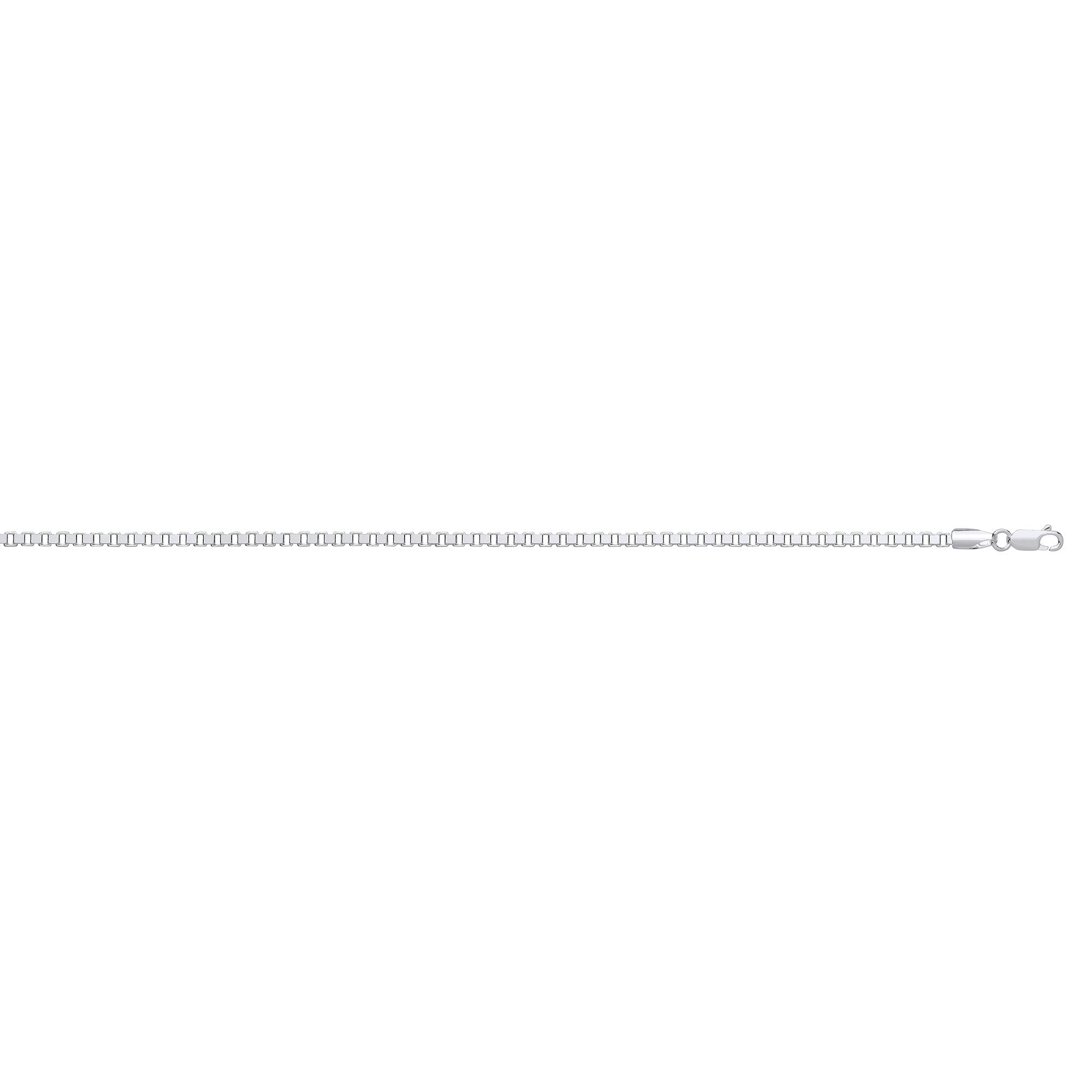 Silver 3.2mm Box Chain - Silver