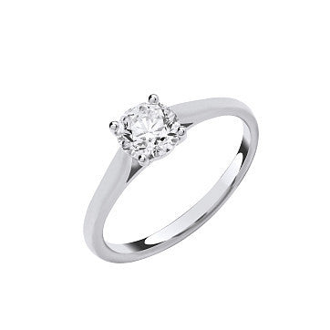 9ct White Gold 1.00ctw Solitaire LAB GROWN Diamond Ring IGI Certified