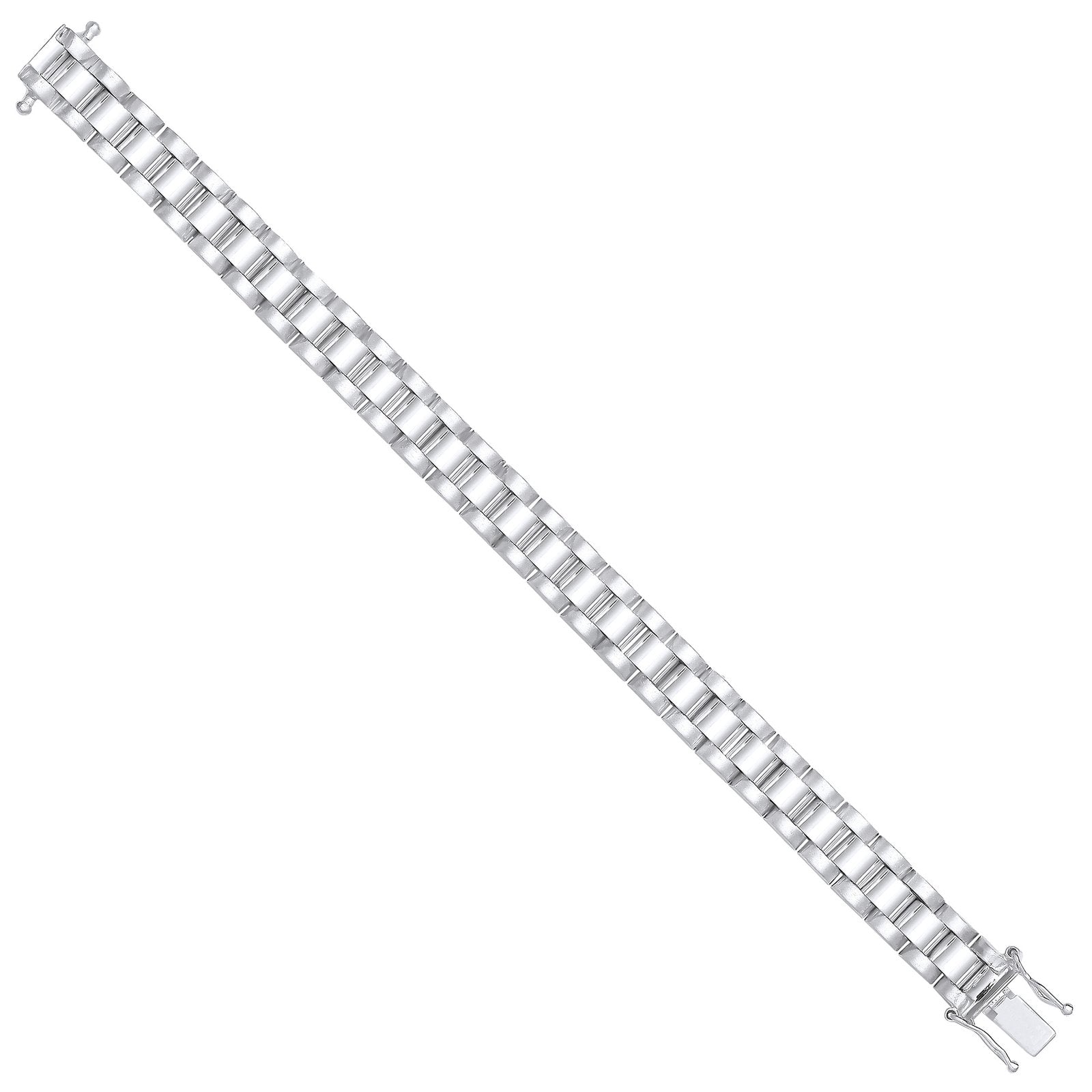 Silver 8mm Fancy Link Kids Bracelet
