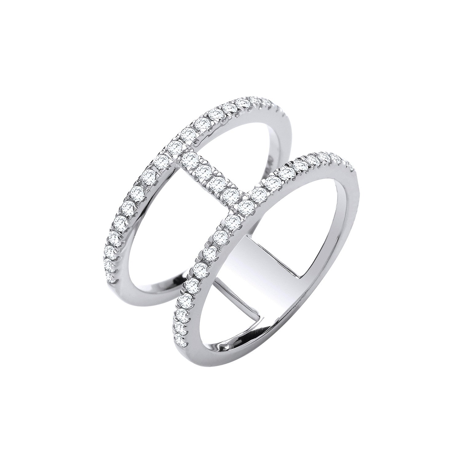 18ct White Gold 0.42ct Diamond Ring - 18ct Gold