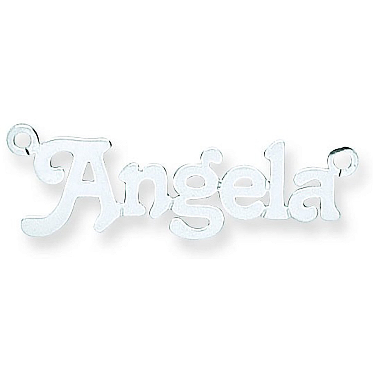 Silver Small Terra Nameplate with 16"/18"/20" chain - Silver