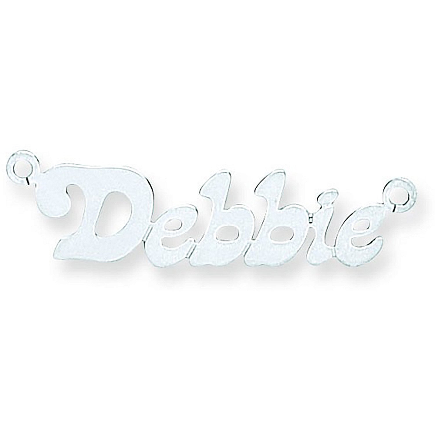 Silver Small Lazybones Nameplate with 16"/18"/20" chain - Silver