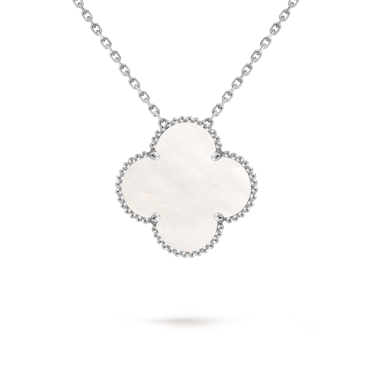 Van Cleef & Arpels Magic Alhambra Mother-of-Pearl Pendant 18K White Gold