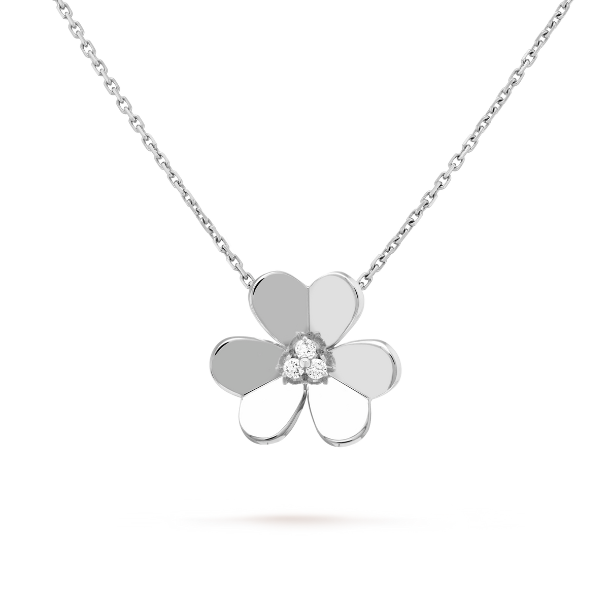 Van Cleef & Arpels Frivole Diamond Large Pendant 18K White Gold