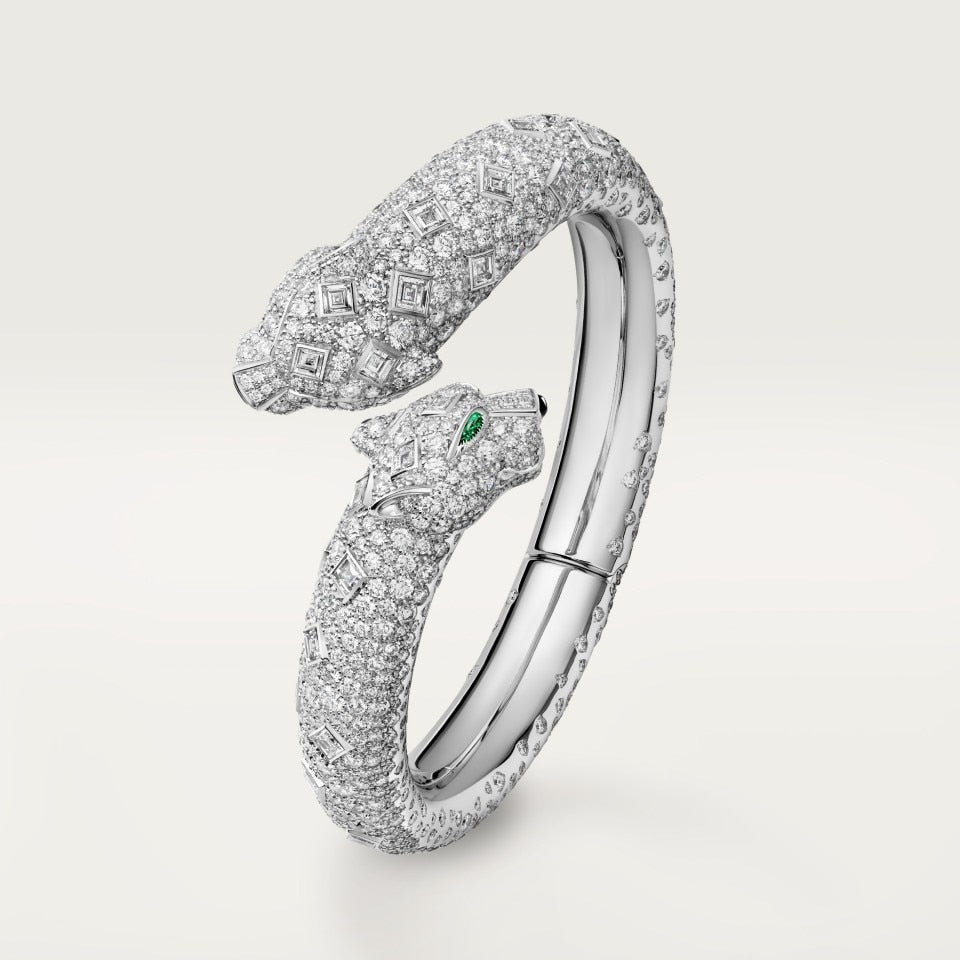 Cartier Panthère de Cartier Bracelet Paved White Gold