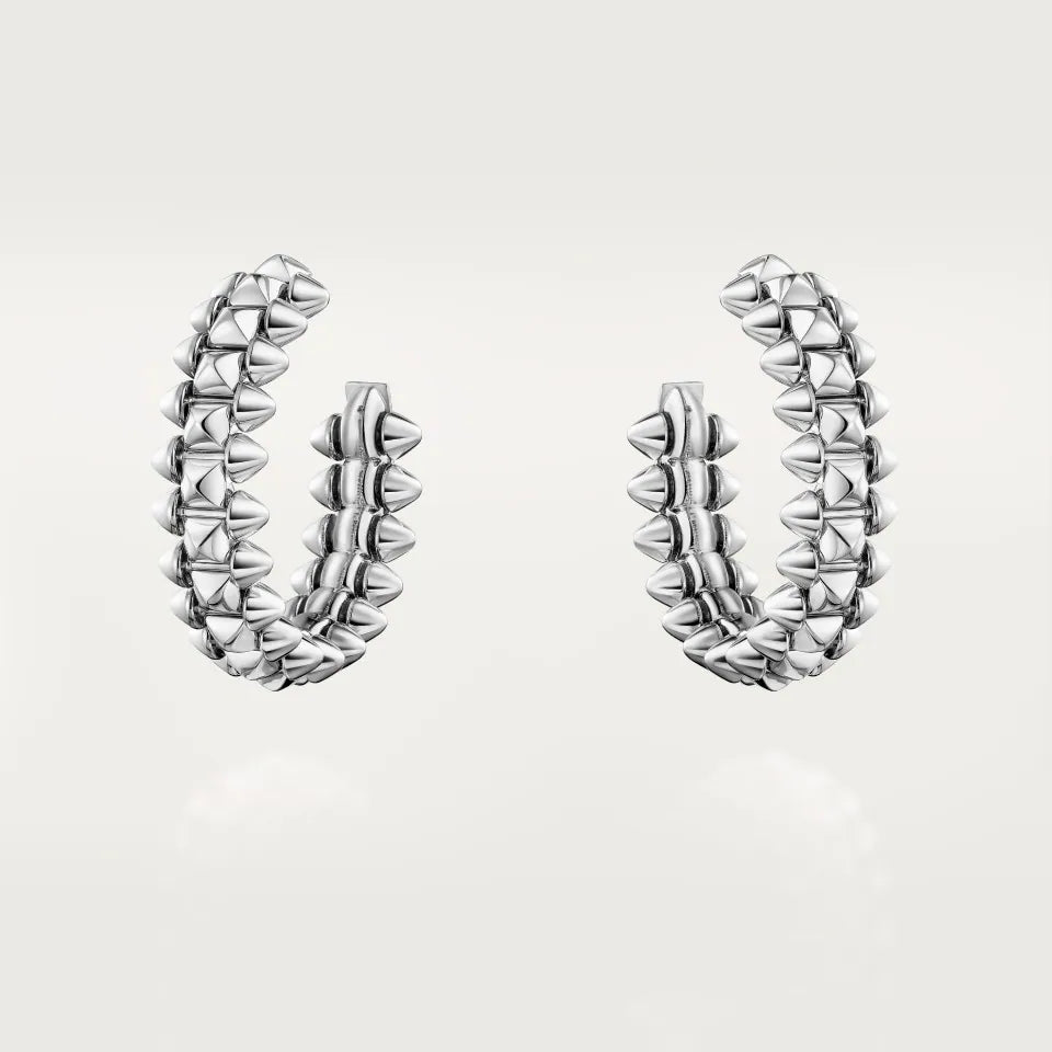 Cartier Clash de Cartier Hoop Earrings Small Model 18K White Gold