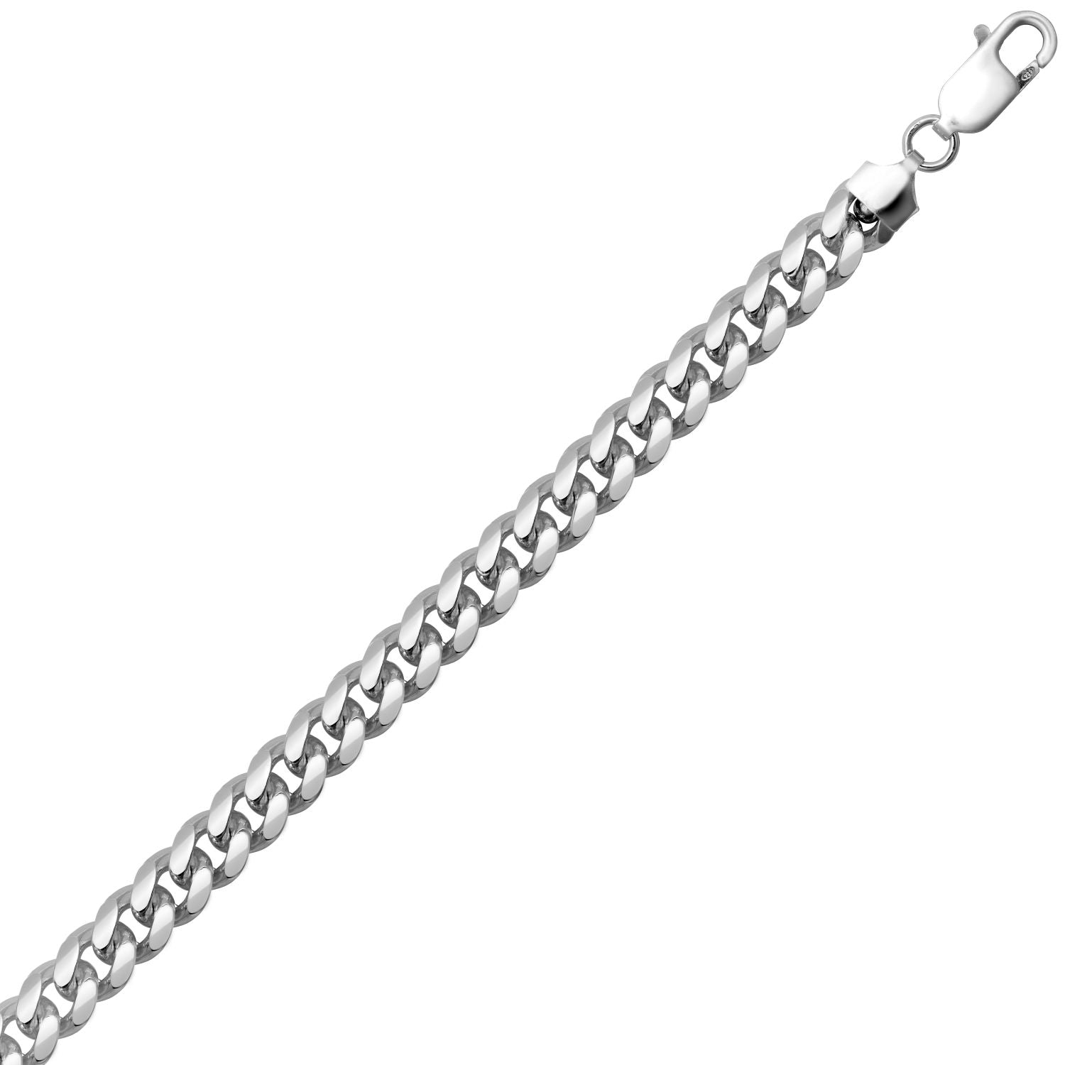 925 Silver Cuban 7.6mm Gauge Chain