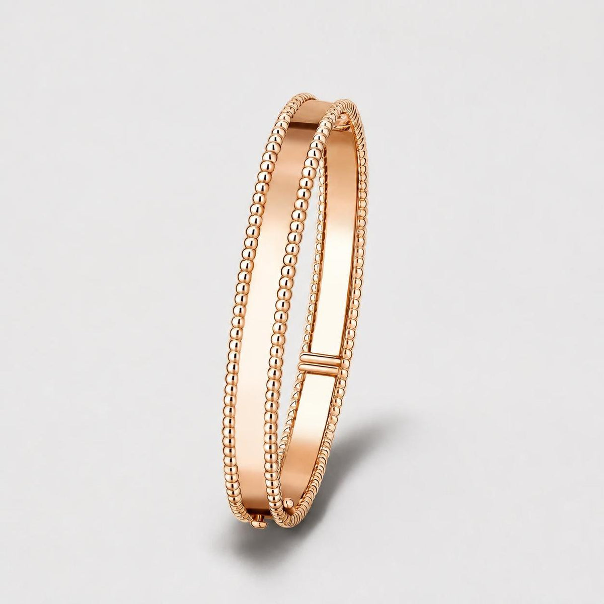 Van Cleef & Arpels Perlée Signature Medium Bracelet 18K Rose Gold