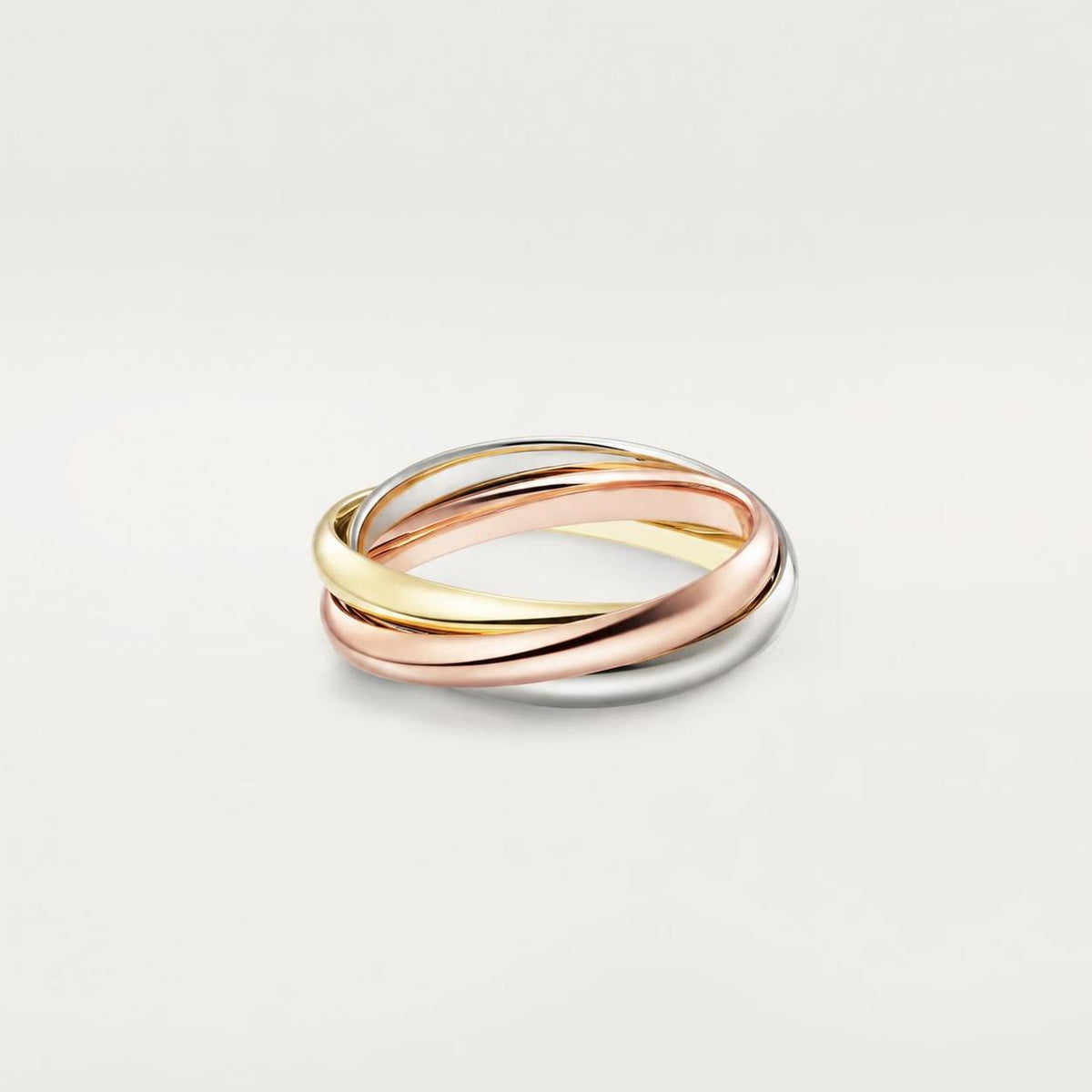 Cartier Trinity Ring Small Model 18K White, Yellow & Rose Gold