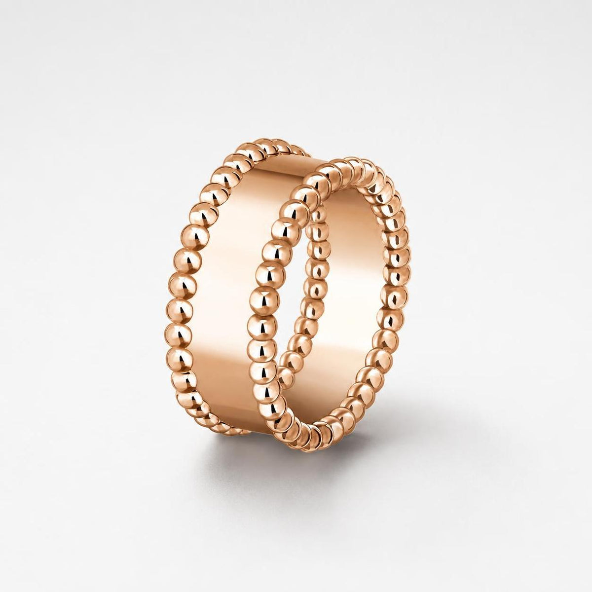 Van Cleef & Arpels Perlée Signature Ring 18K Rose Gold